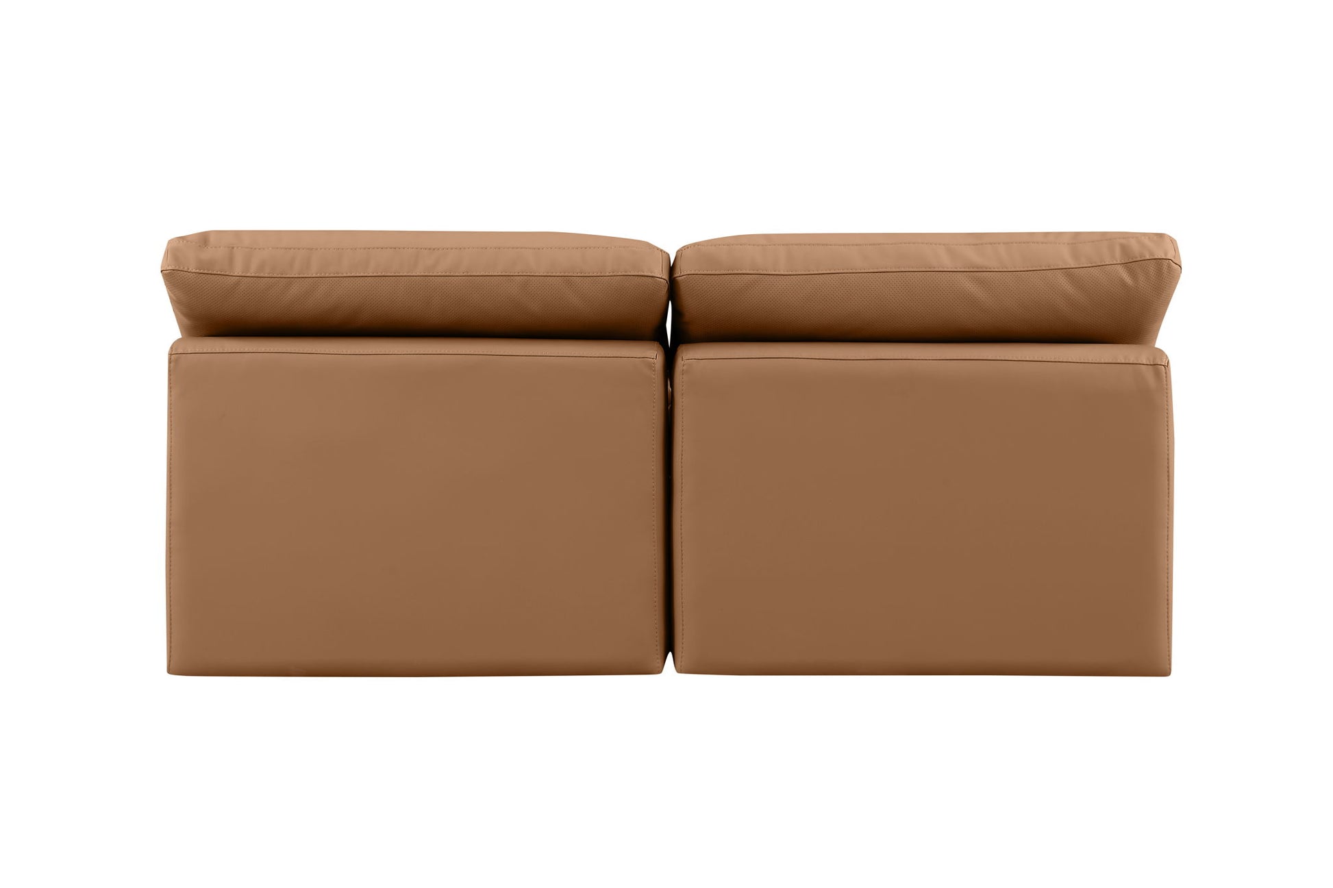 Indulge - Faux Leather 2 Seat Modular Armless Sofa - Best Buy Furniture