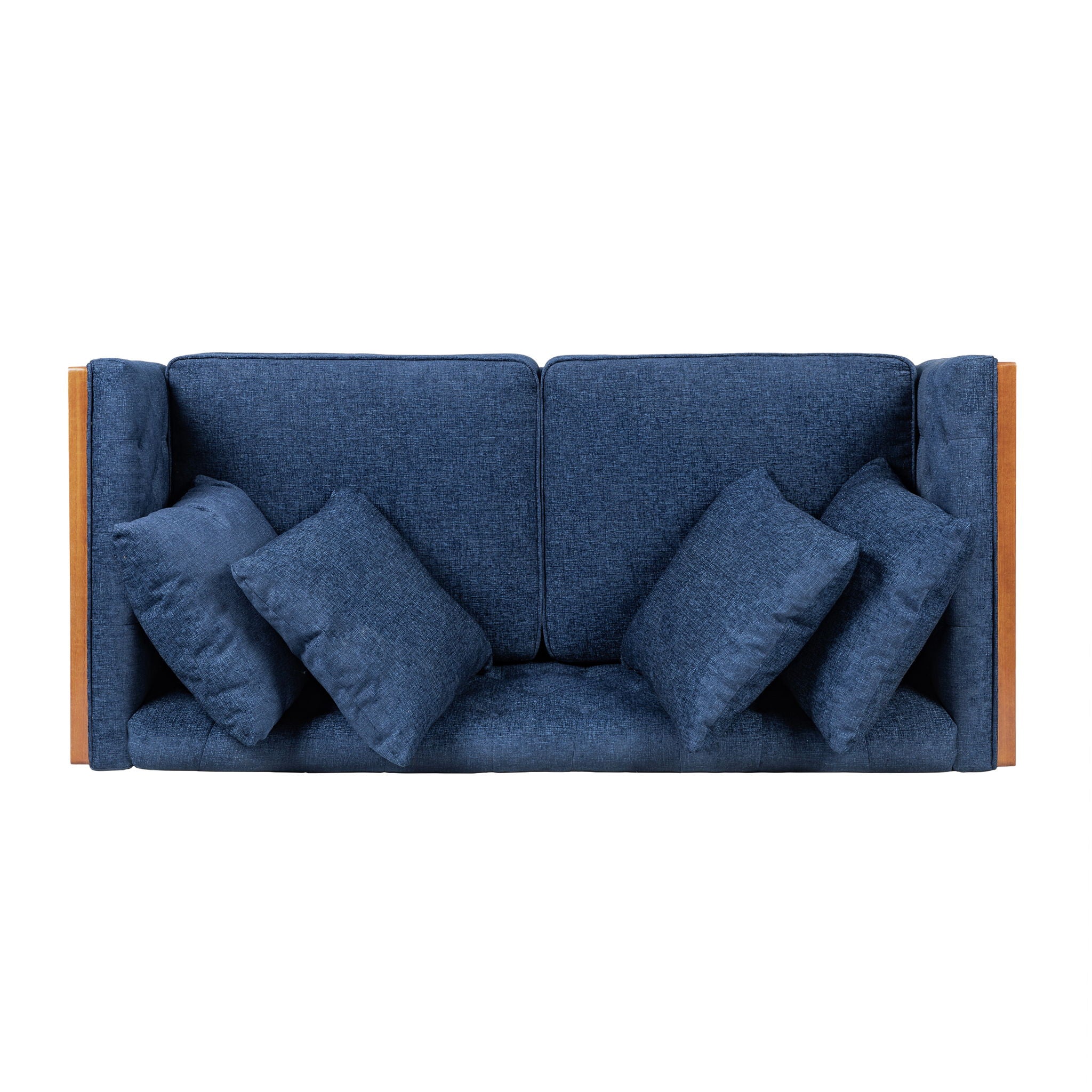 Retro Modern Loveseat With Button Tufted Upholstery