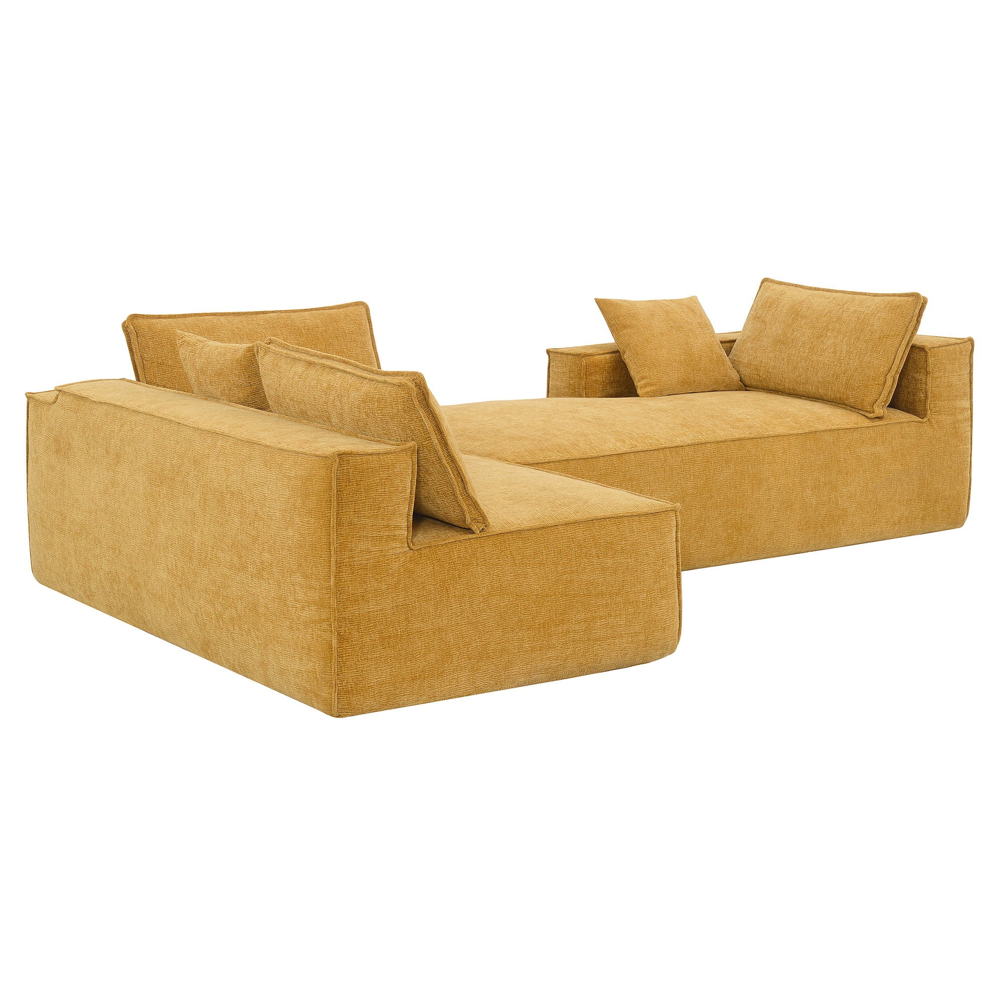 Free Combination Minimalist Style Modular Sectional, Wrinkle Resistant Couch Set L Shaped Compressed Sofa For Living Room