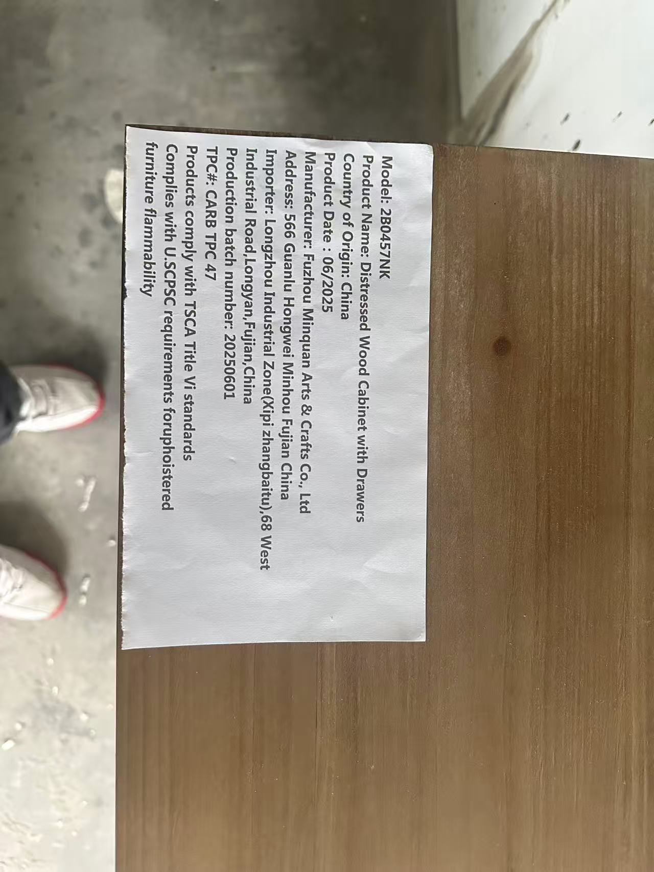 Rustic Vintage Accent Cabinet with Carved Floral Panels