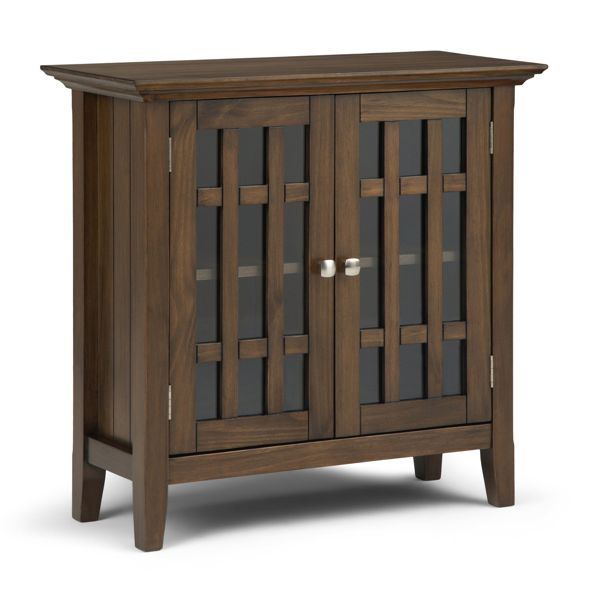 Bedford - Low Storage Media Cabinet - Rustic Natural Aged Brown - Best Buy Furniture