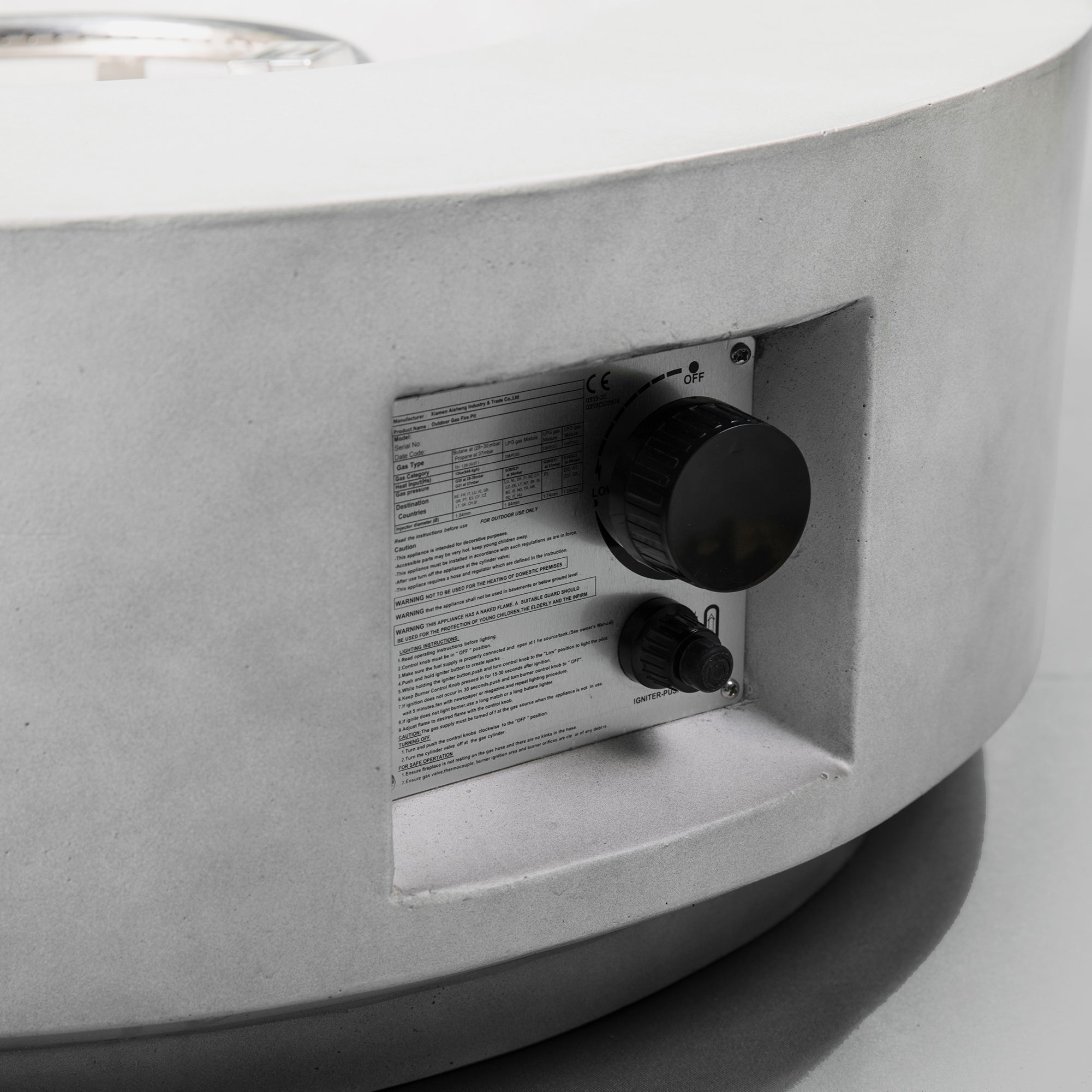 30" Propane Gas Fire Pit Table