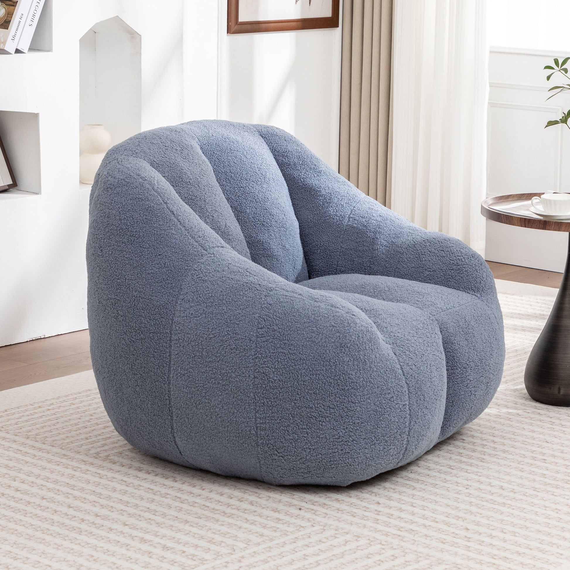 Comfy Bean Bag Chair With Memory Foam Filler, Tufted Soft - Best Buy Furniture