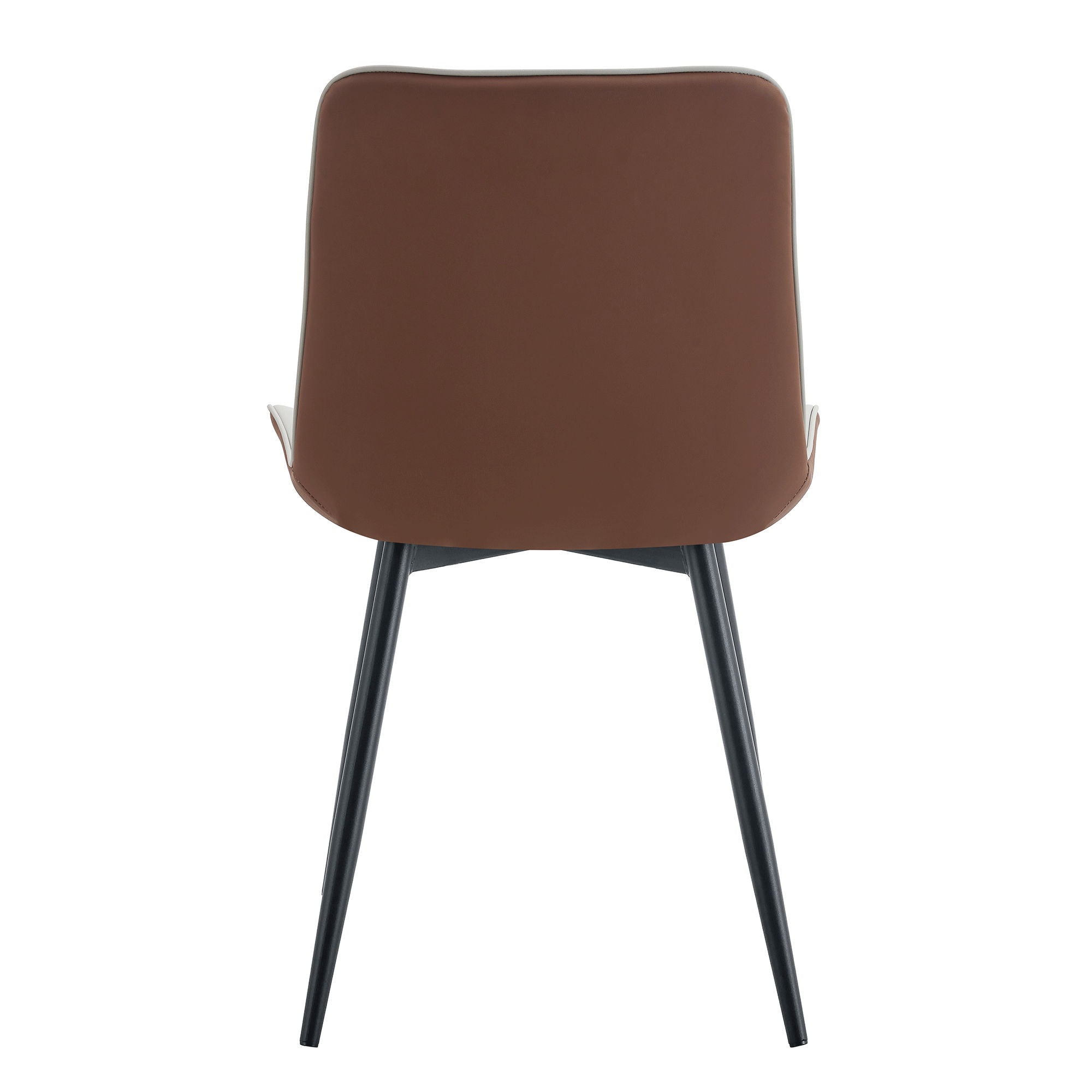 Modern Minimalist Dining Chair Set, Extended Seat Cushion