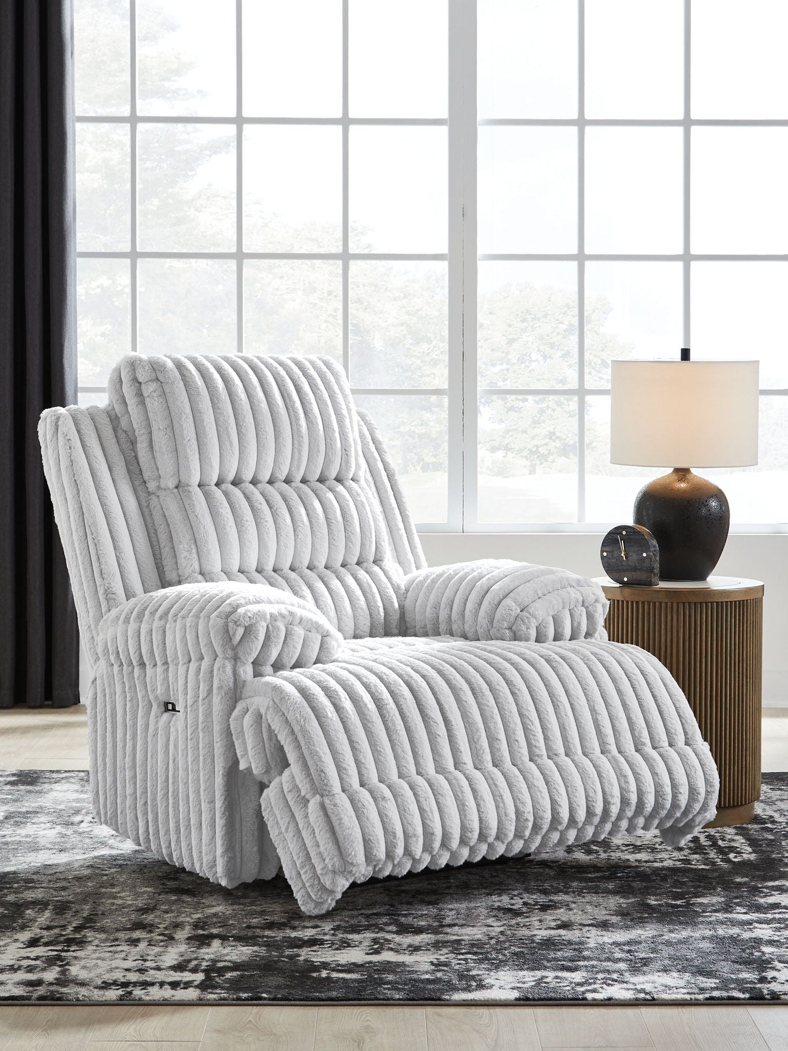 Rhines Falls - Zero Wall Recliner - Alloy - Best Buy Furniture