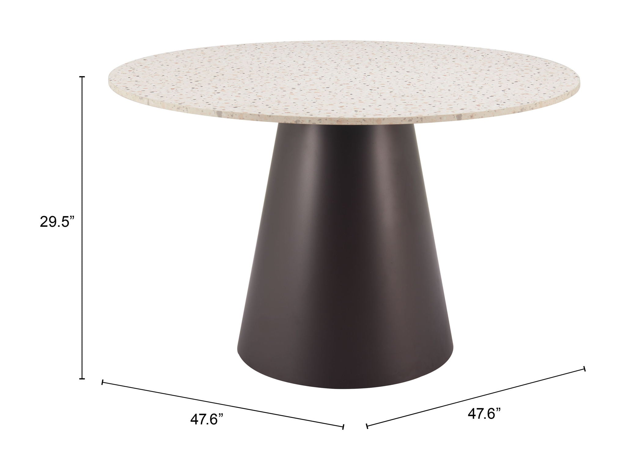 Jorf - Dining Table - Beige & Bronze