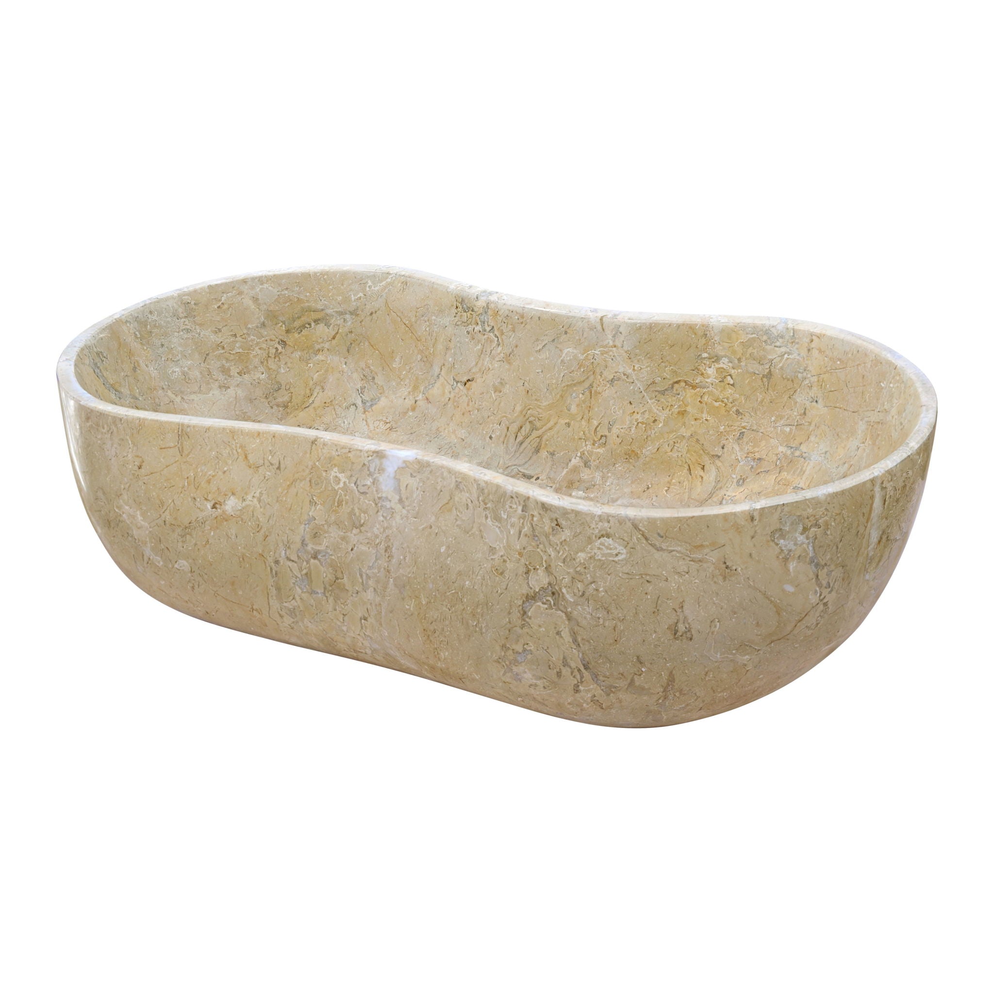 Bathroom Vessel Sink With Wavy Design