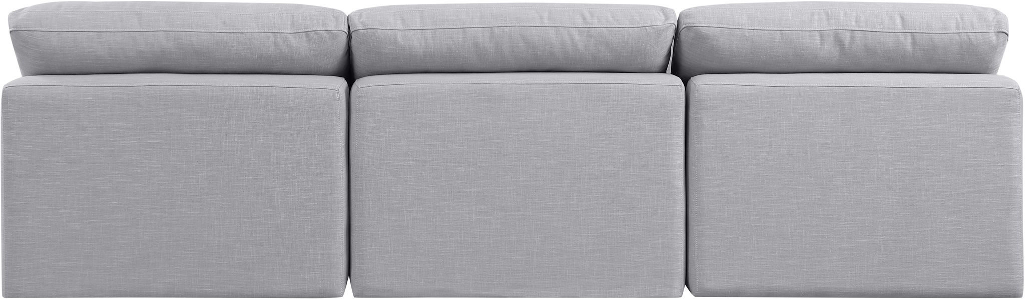 Indulge - Linen 3 Seat Modular Armless Sofa