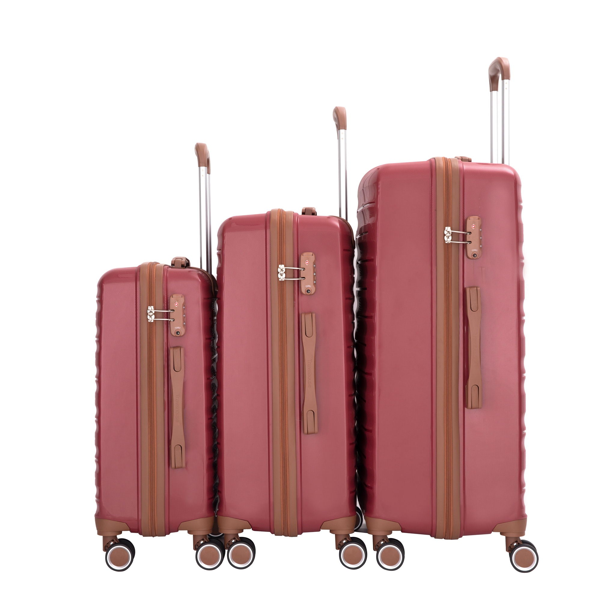 5 Piece Set Hardshell Carry On Luggage Set With Tsa Lock