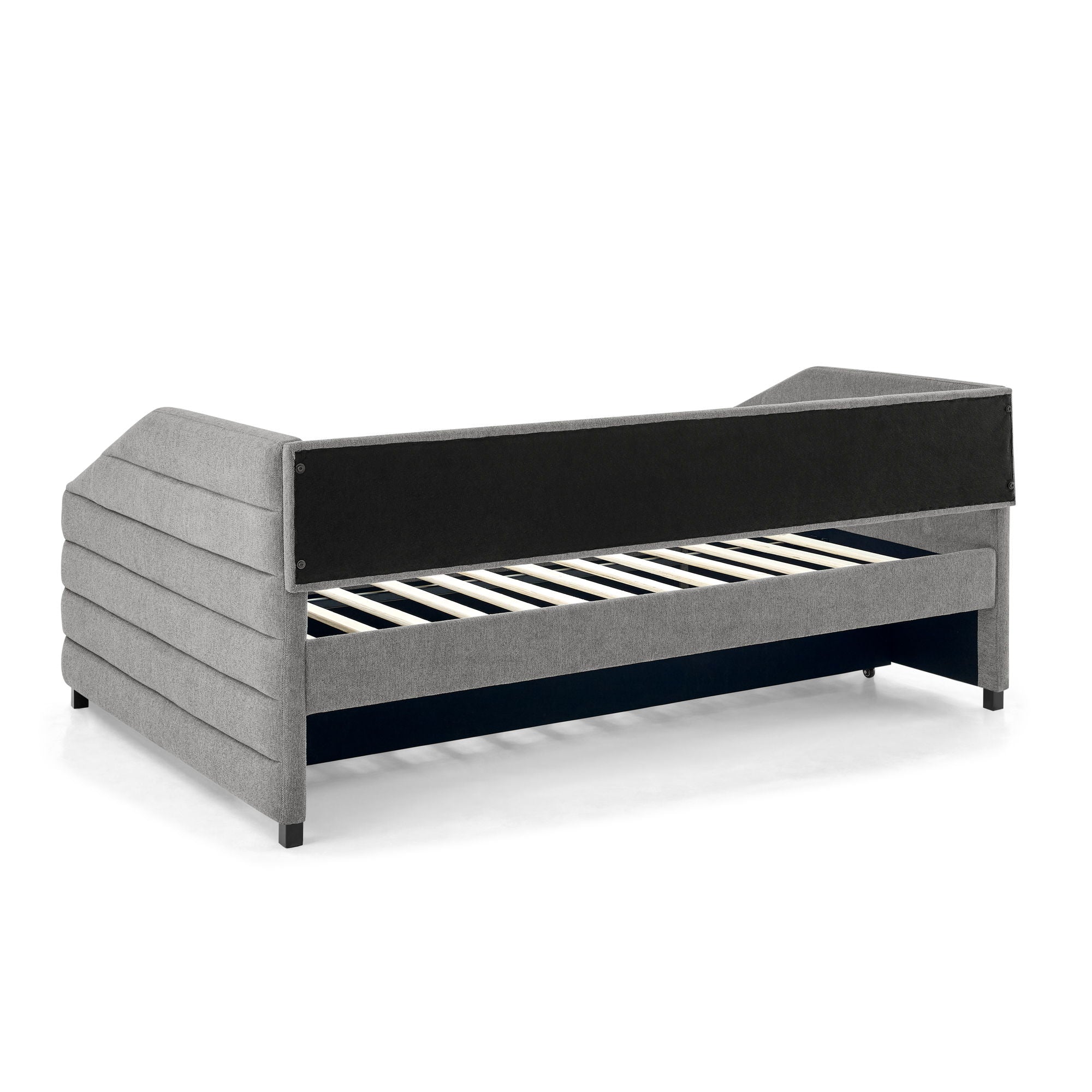Elegant Daybed With Trundle Upholstered Tufted Sofa Bed
