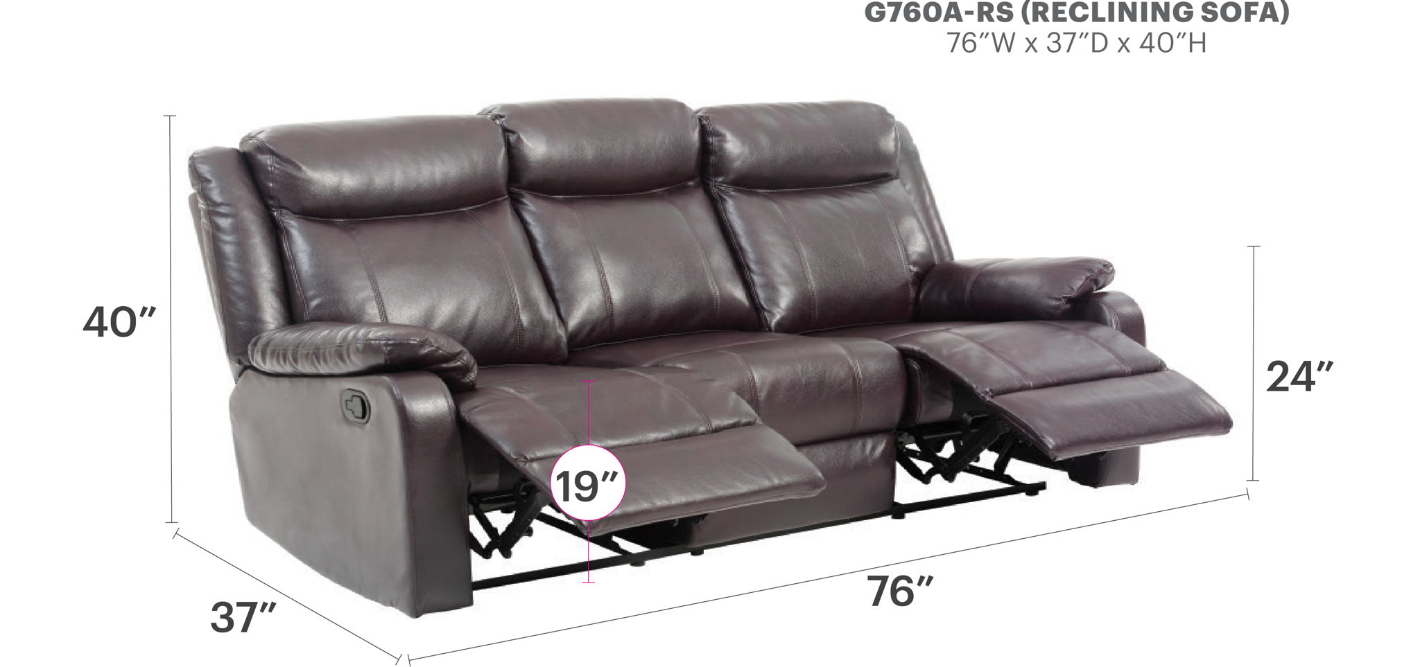 Contemporary Three Seater Sofa - Best Buy Furniture
