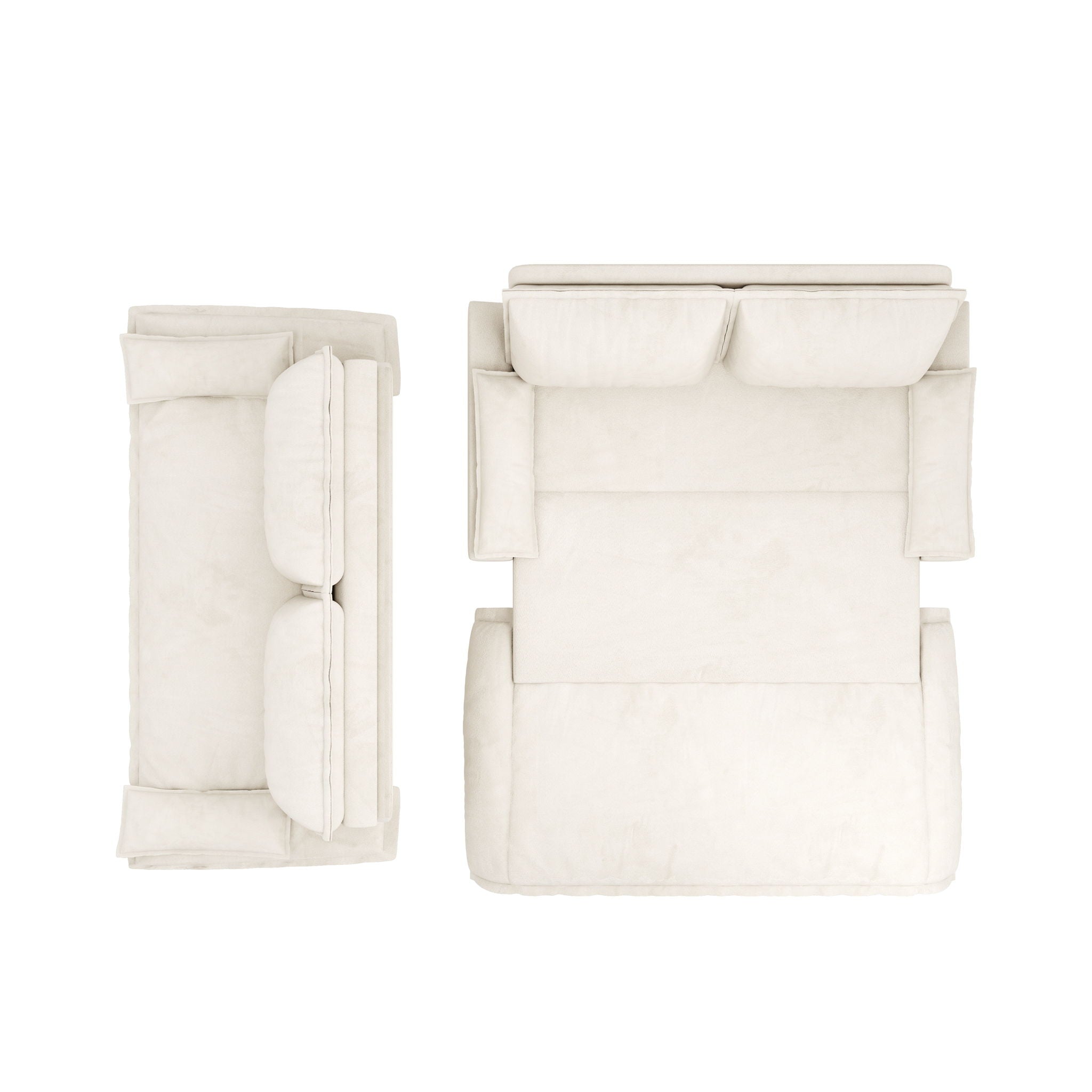 Queen Pull Out 3 In 1 Convertible Sleeper Sofa With Side Storage