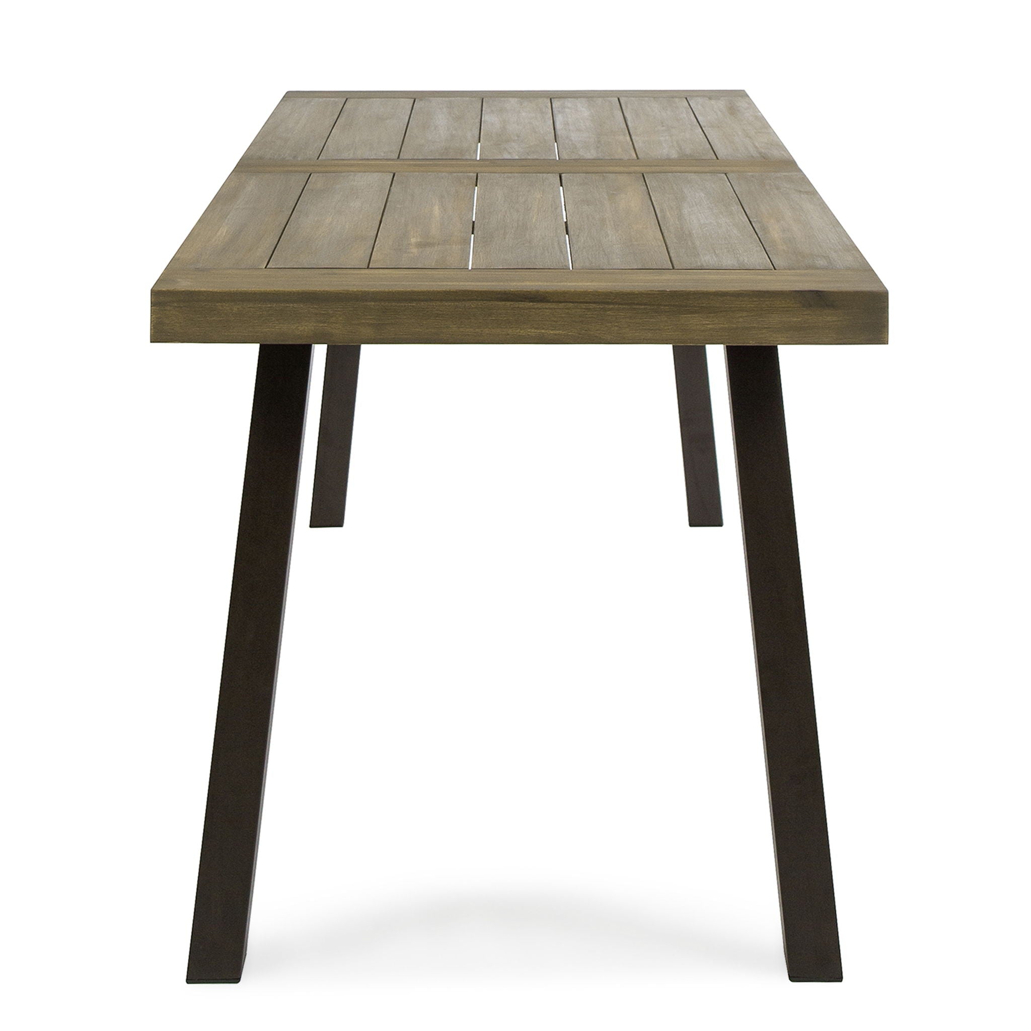 Acacia Wood Dining Table With Slat Design - Best Buy Furniture