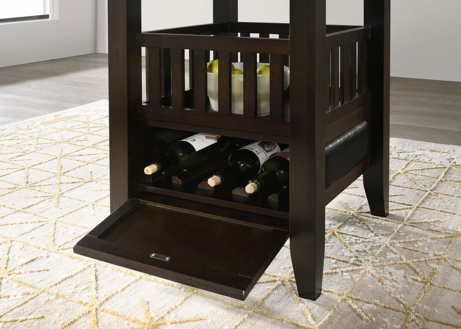 Jaden - 5 Piece Square Counter Height Dining Set - Espresso