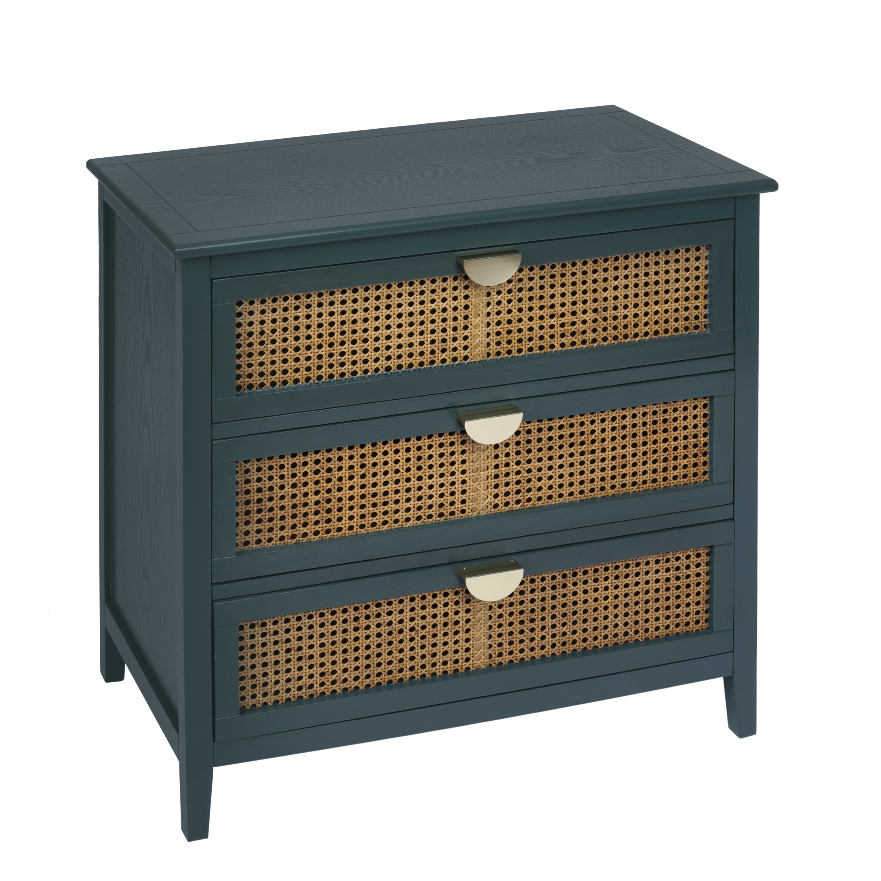 3 Drawer Cabinet Natural Rattan