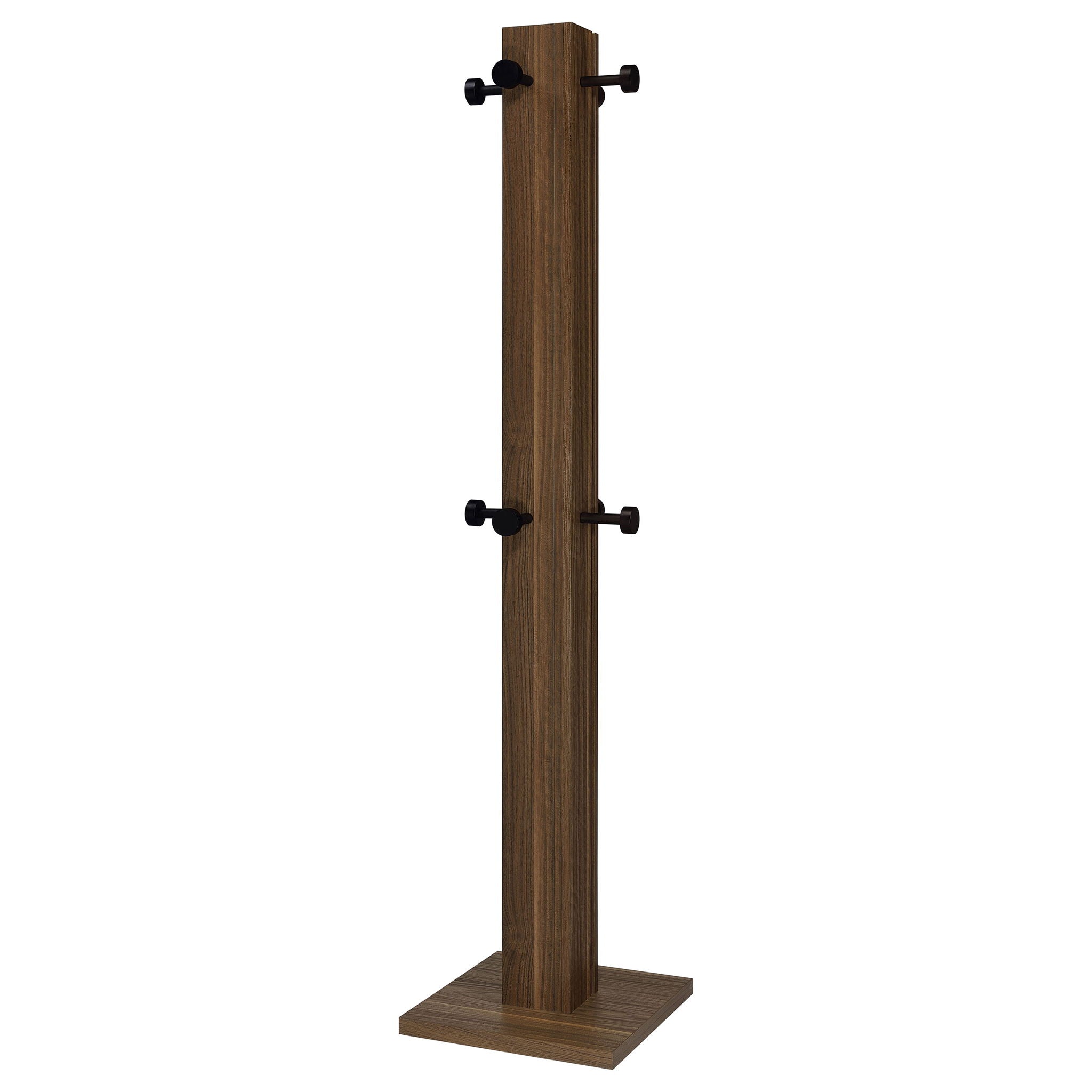 Rawlins - Coat Rack With 8 Hooks - Walnut