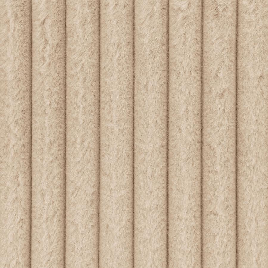 Winchester - Boucle Upholstered Extra Long Sofa - Sand Pebble - Best Buy Furniture