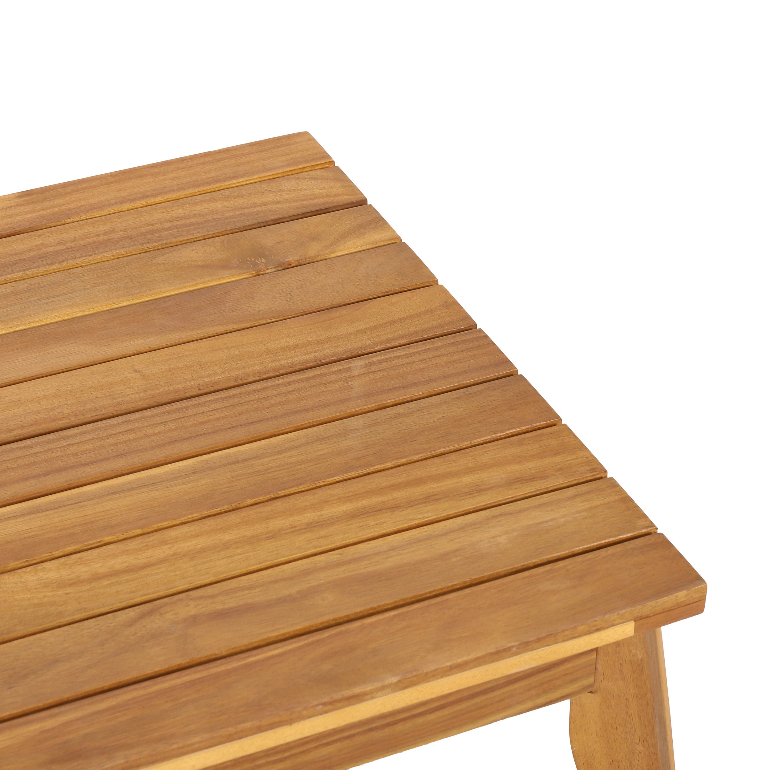 Anisa Acacia Wood & Woven Rope Outdoor Chat Set