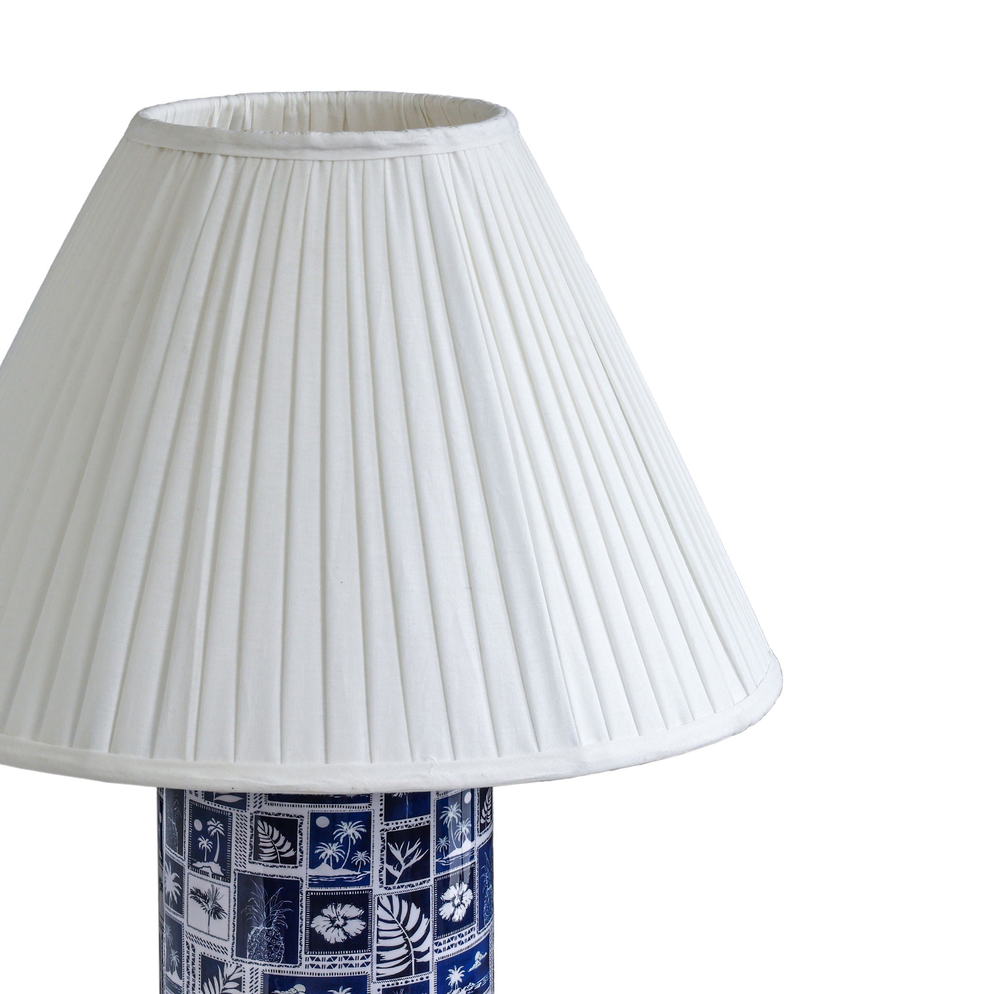 Stamp - Pleated Table Lamp - Blue
