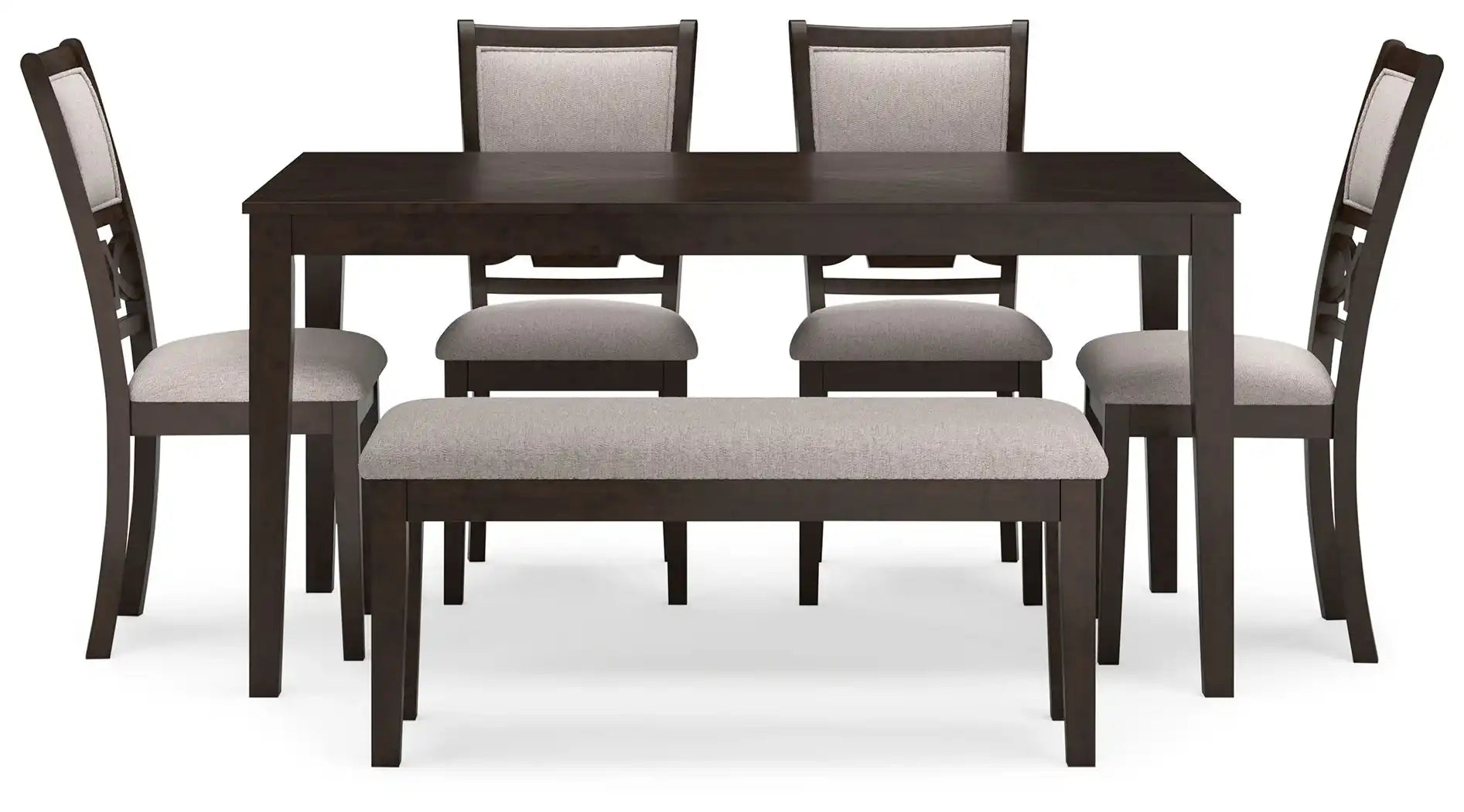 Langwest - Dining Room Table Set (Set of 6) - Brown - Best Buy Furniture