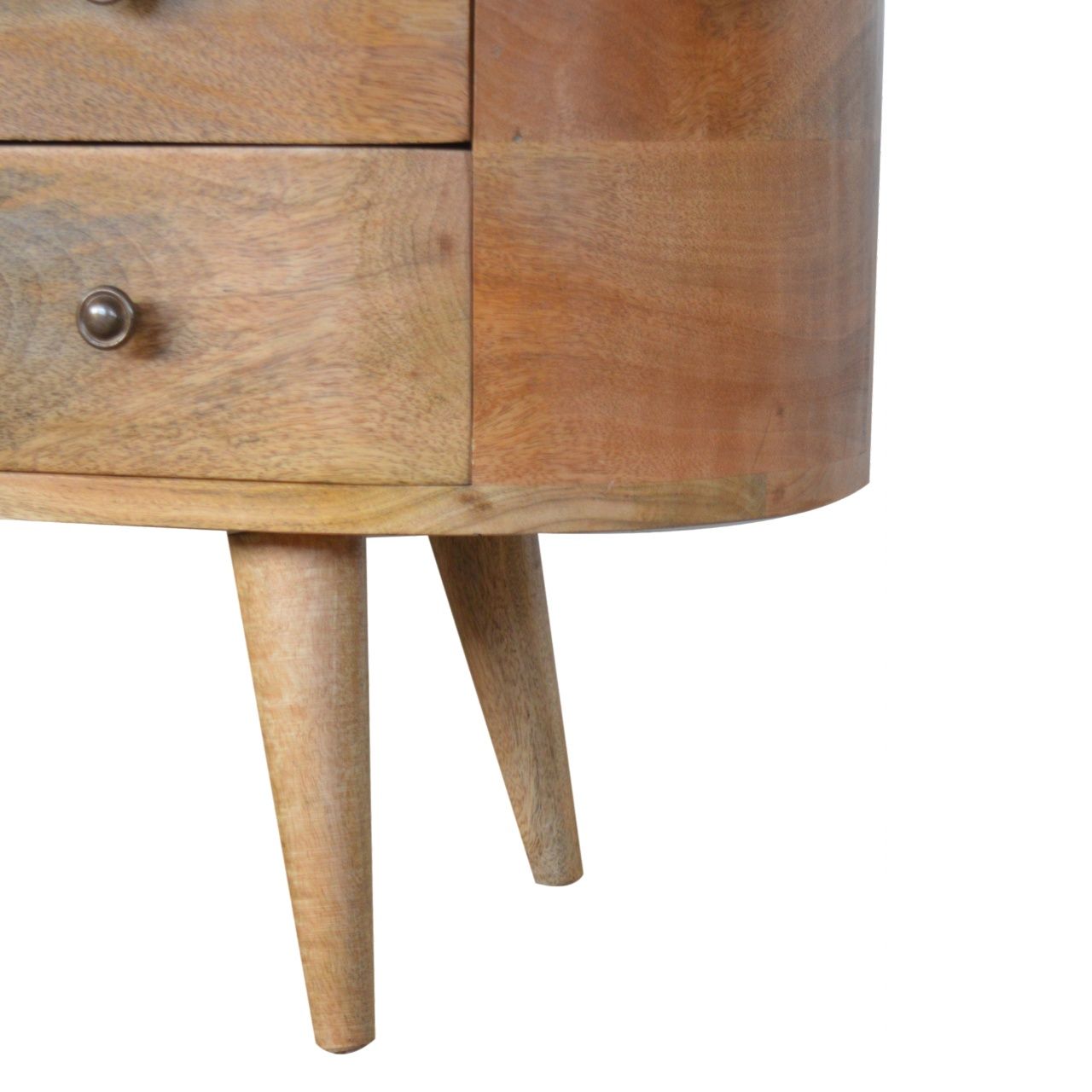 Rounded Entertainment Unit - Oak