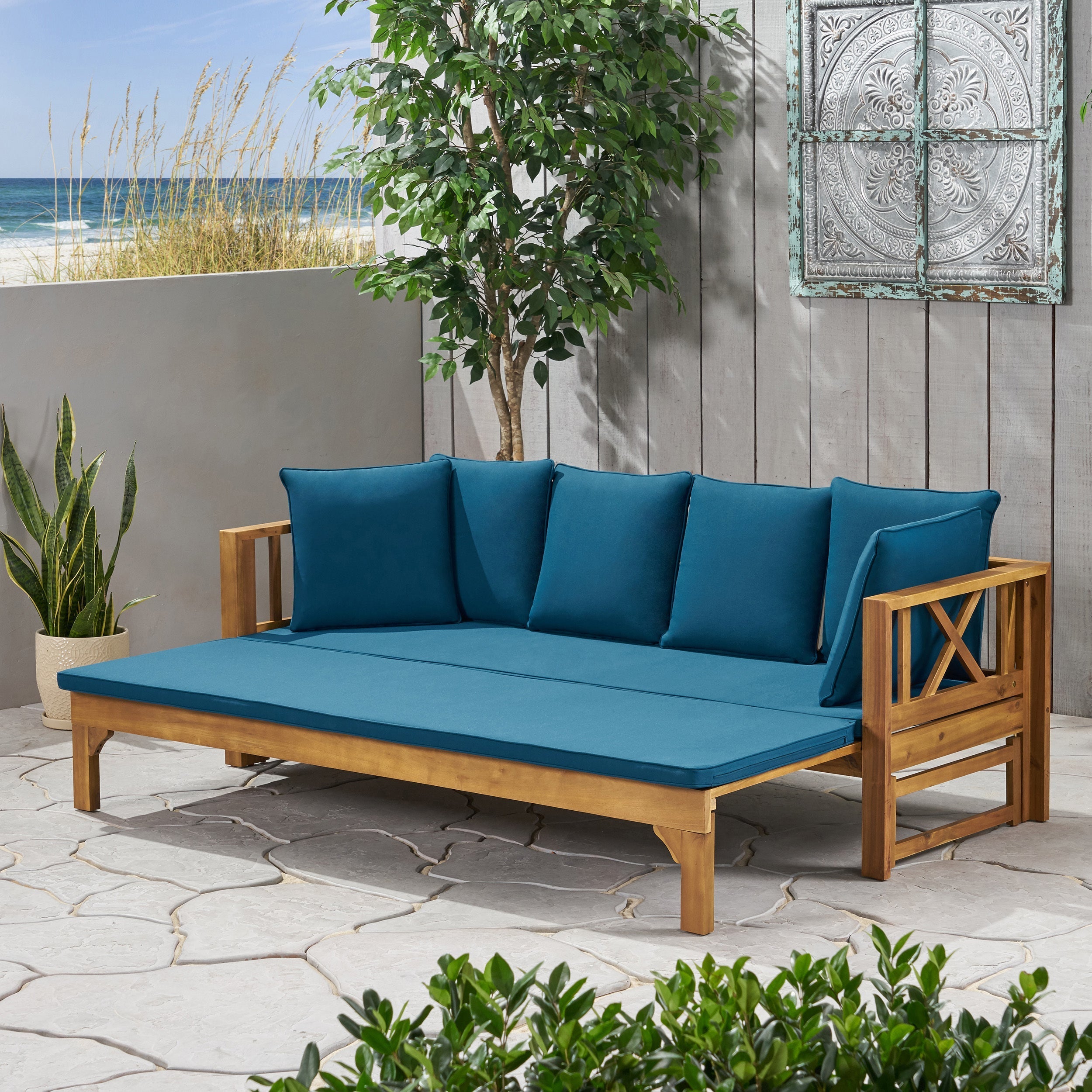 The Eldrin™ Rustic Acacia Daybed