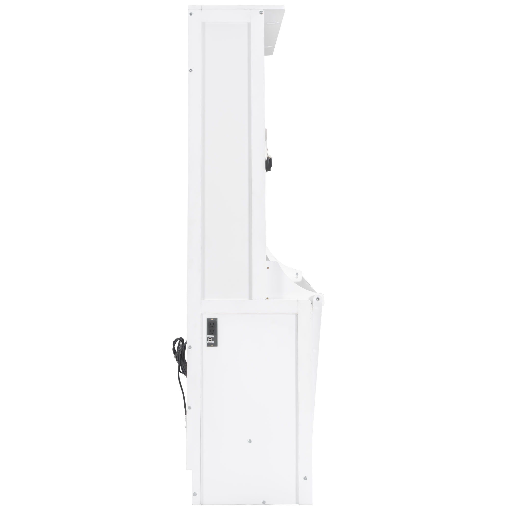 Murphy Bed With Desk, LED Lights & USB Charging Station