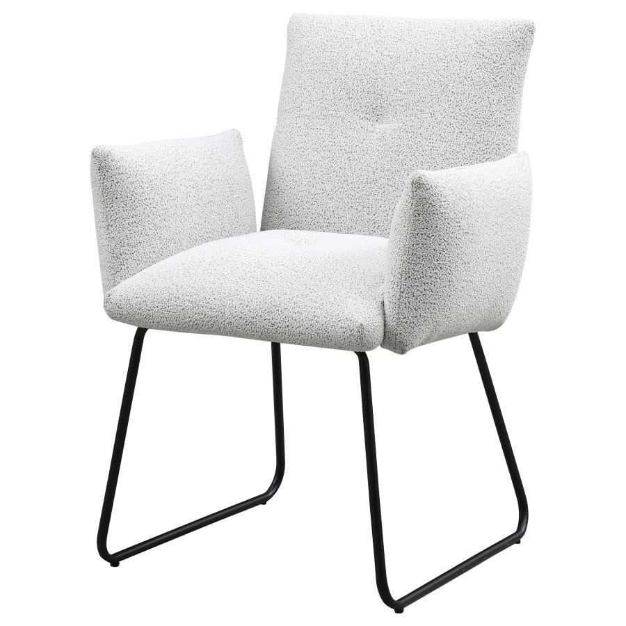 Ackland - Upholstered Dining Side Chair (Set of 2) - Light Gray - Best Buy Furniture