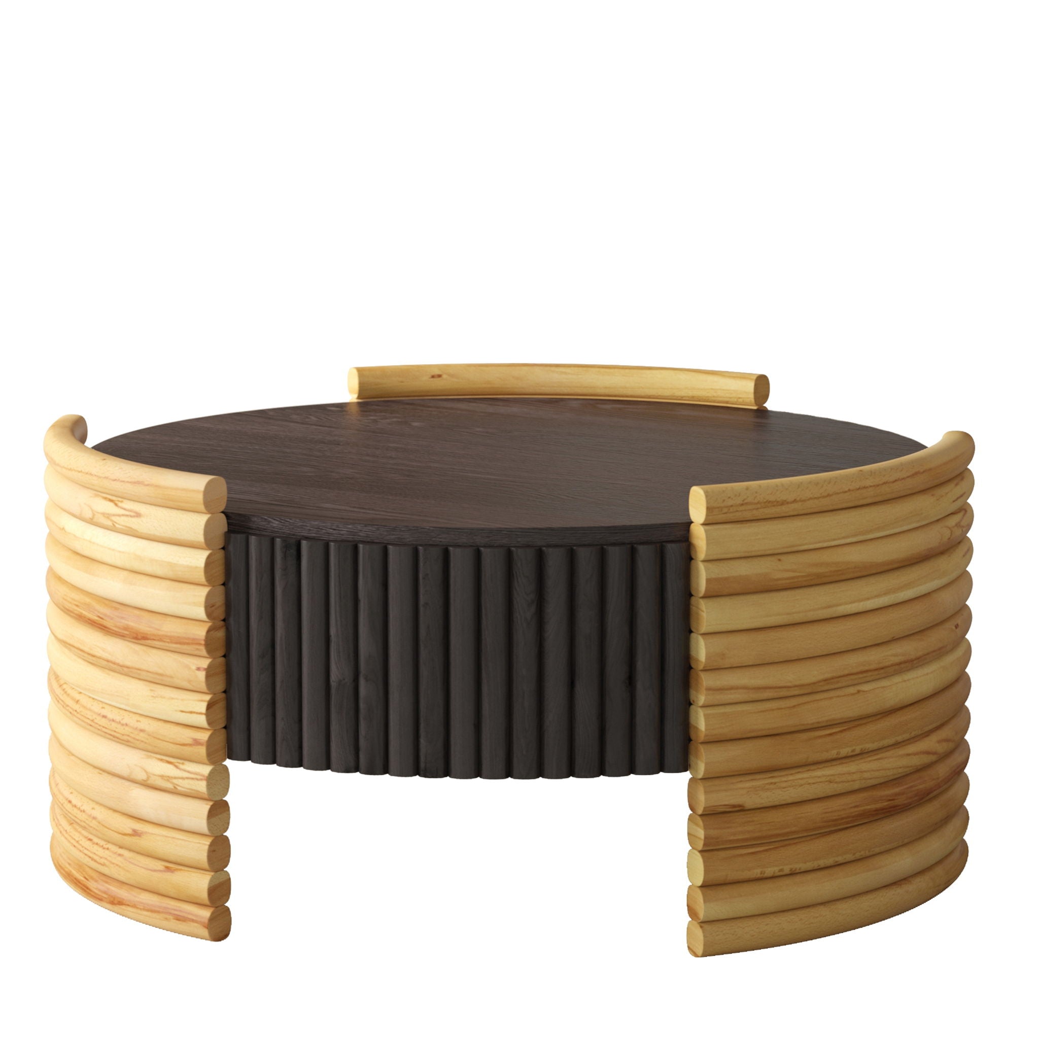 Rectangle Coffee Table with H-Base an...