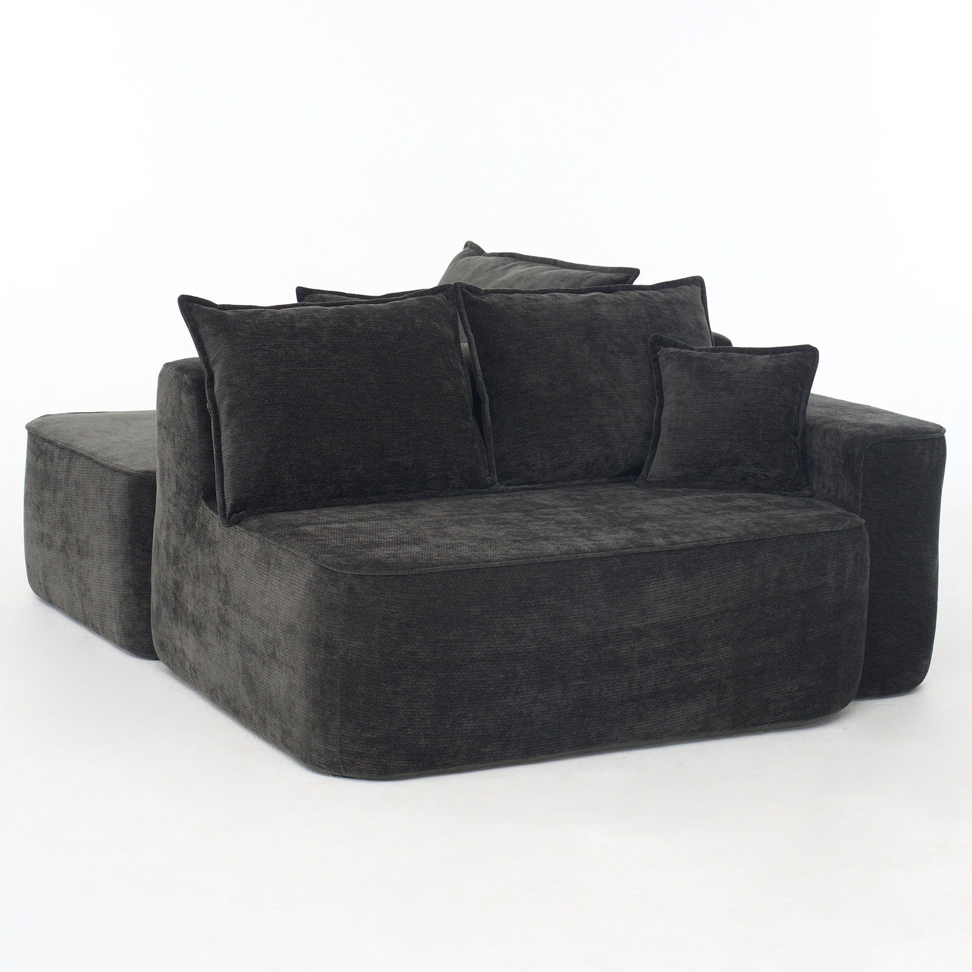 L-Shaped Sectional Sofa Couch With Chaise, Extra Deep Seats
