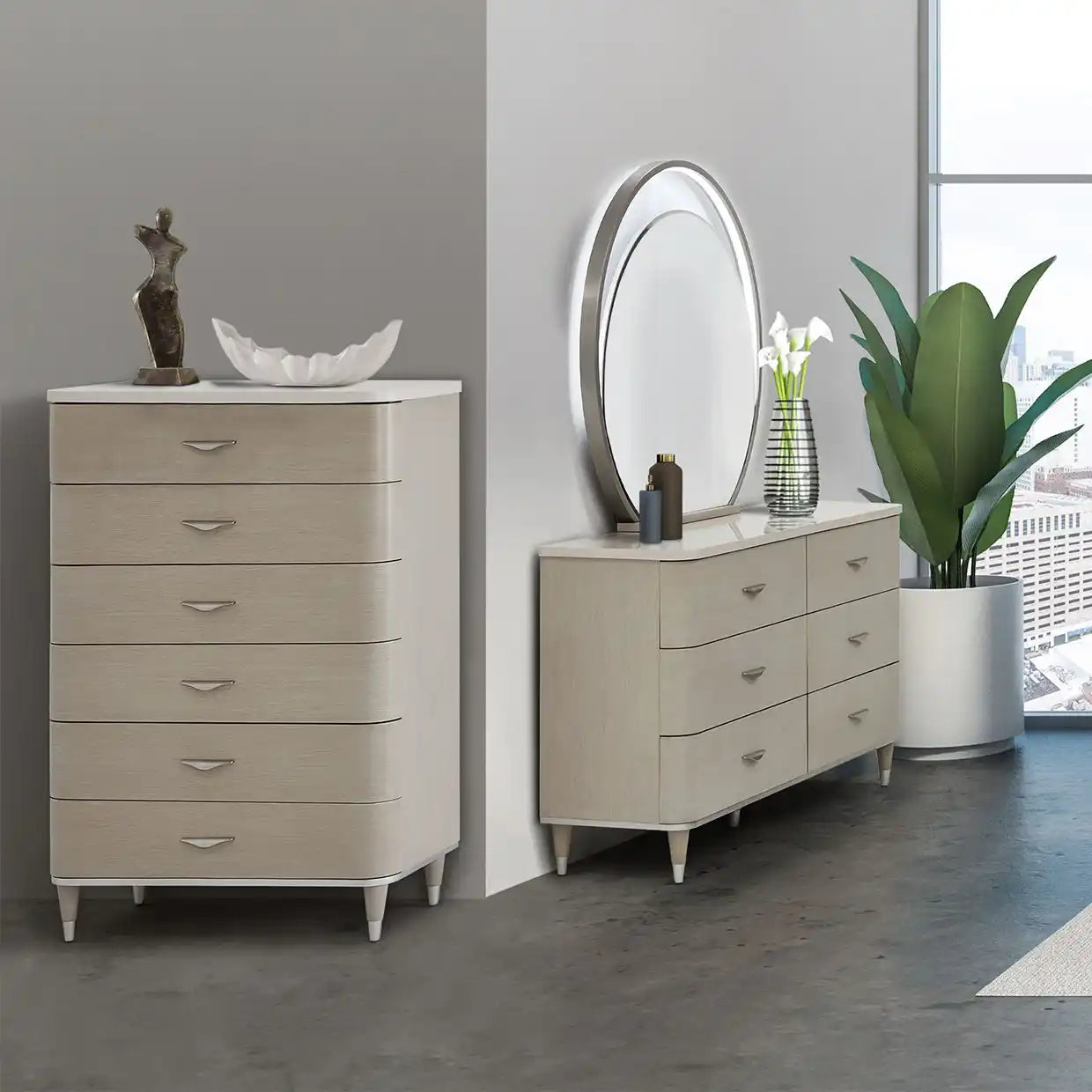 Eclipse - 6-Drawer Chest - Moonlight - Best Buy Furniture