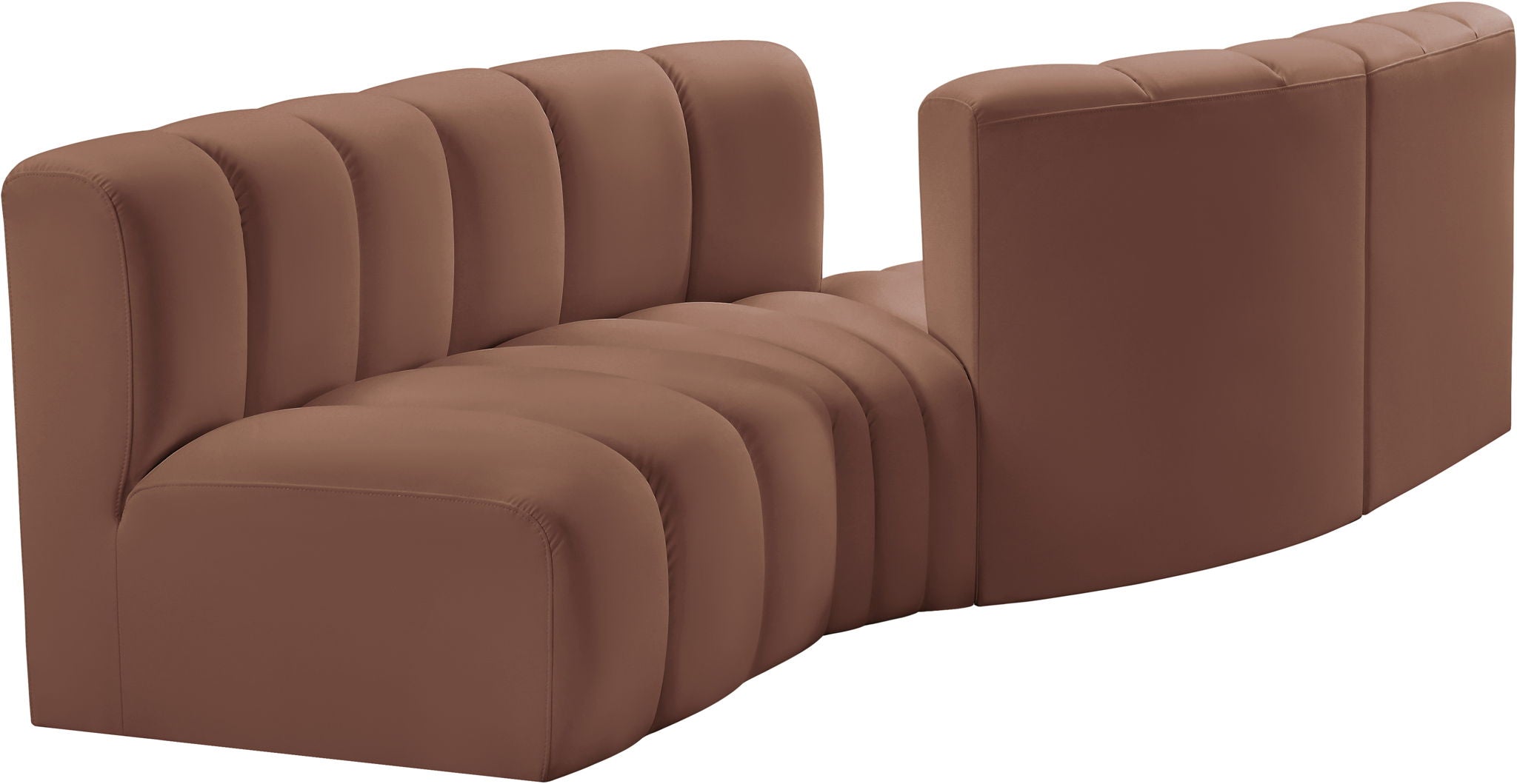 Arc - Faux Leather 4 Piece Sofa