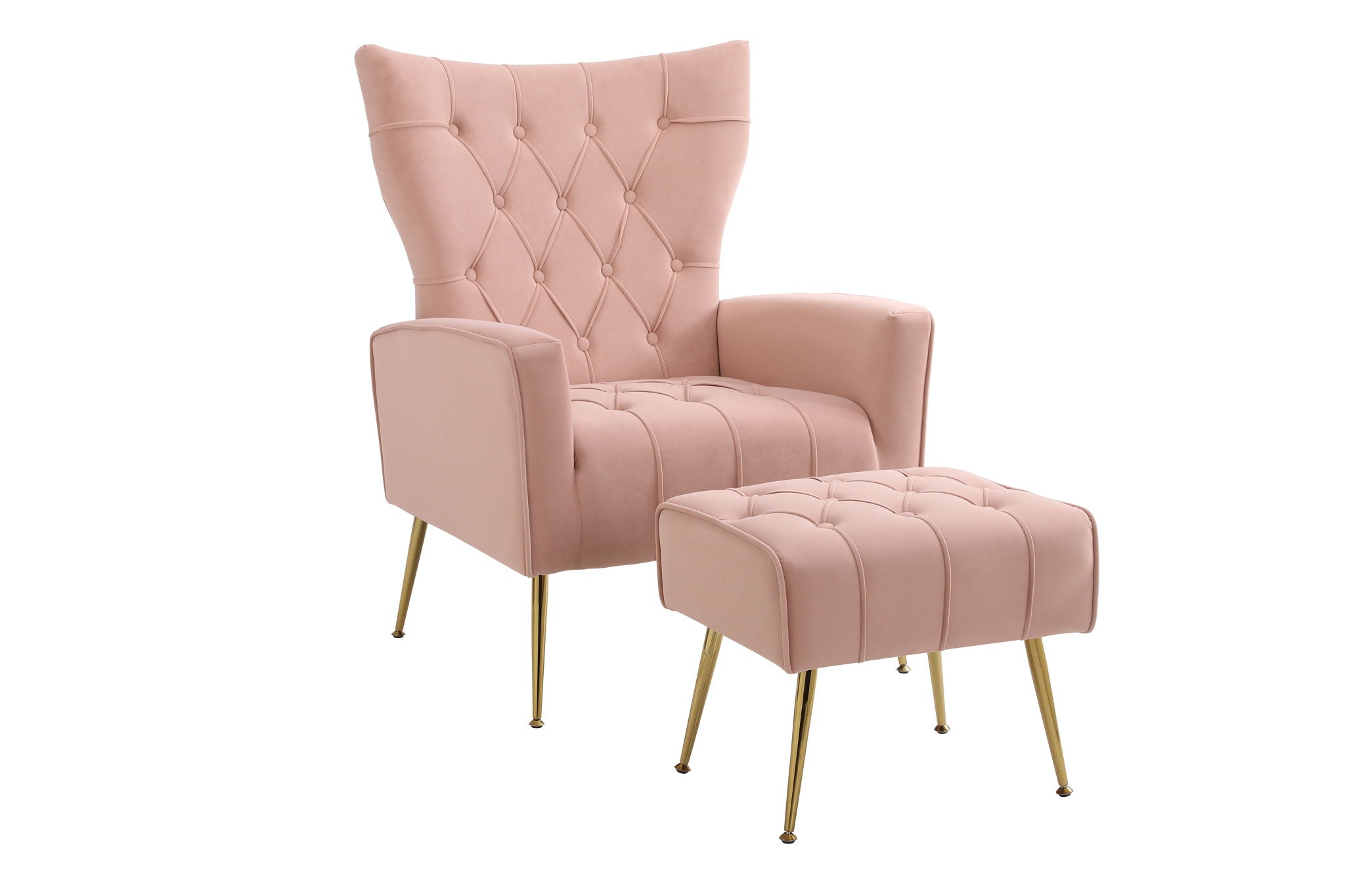 Accent Chair With Ottoman, Comfy Armchair For Living Room