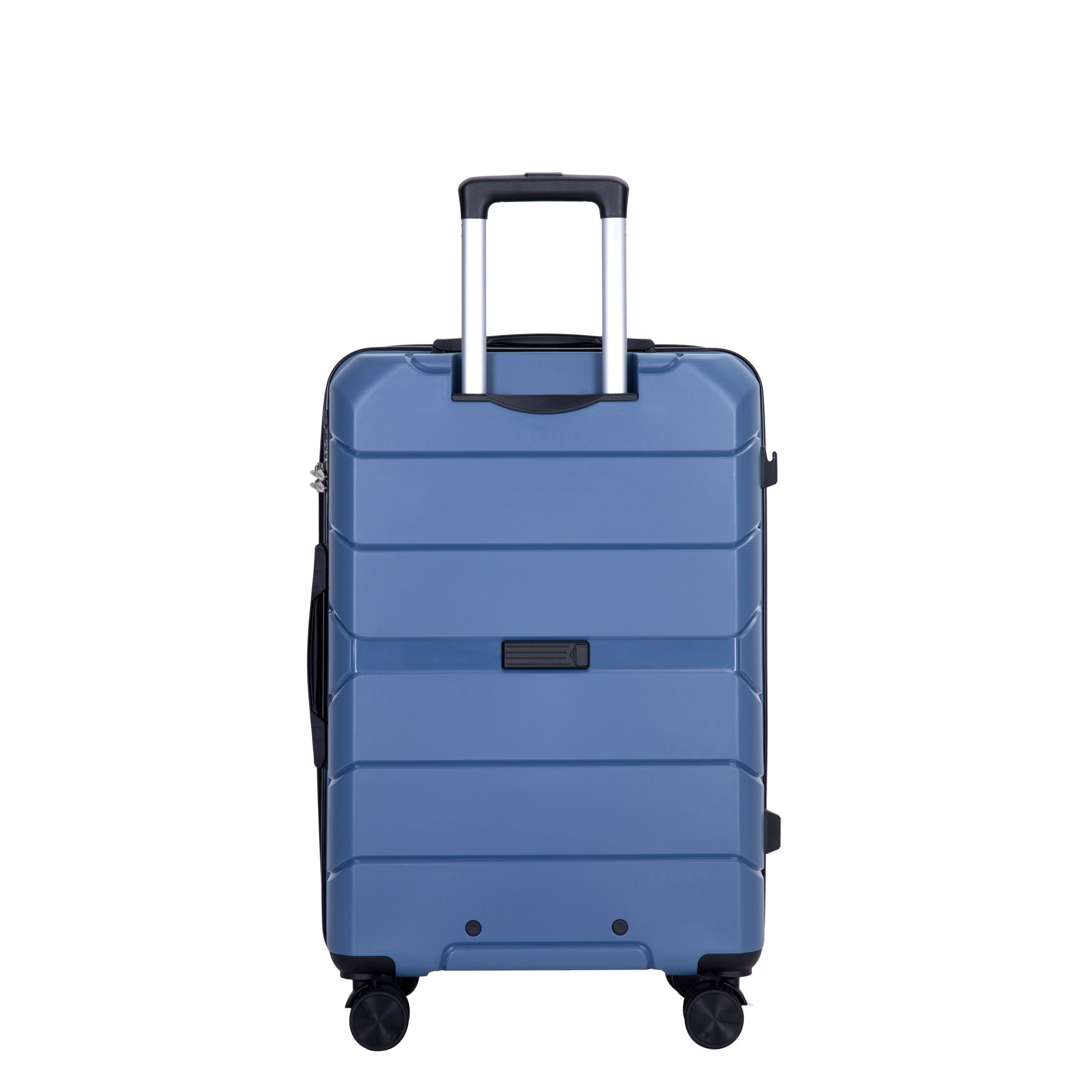 Hardshell Suitcase Spinner Wheels Pp Luggage Sets Lightweight Durable Suitcase With Tsa Lock, 3 Piece Set (20/24/28) - Blue