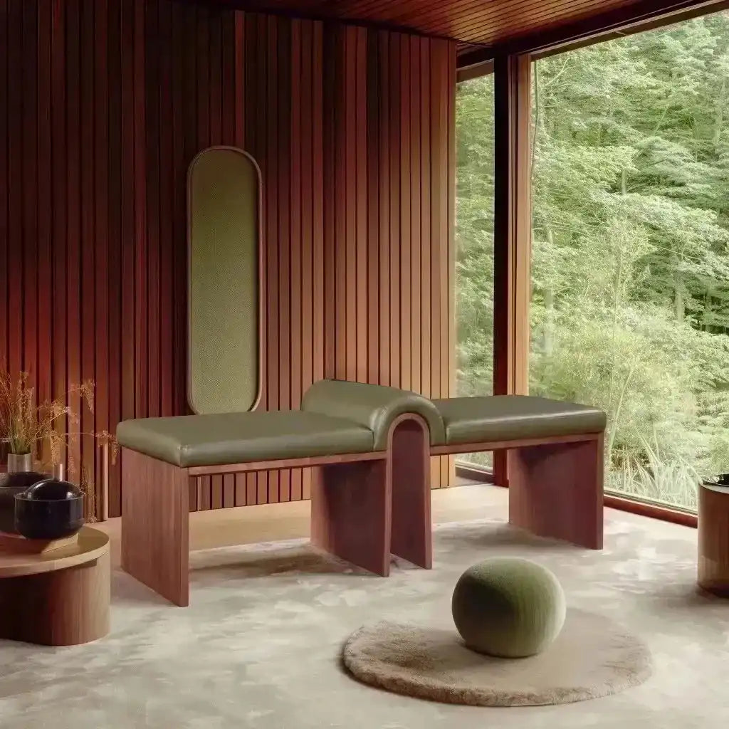 Delphine - Bench - Walnut Base