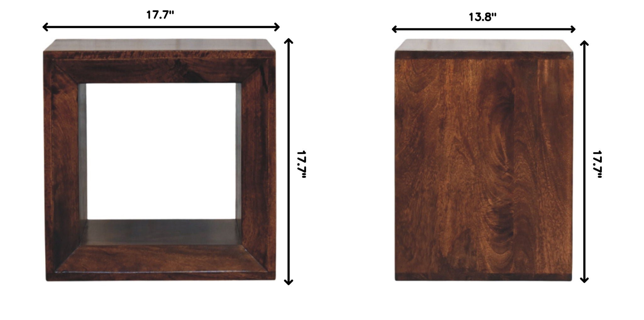 Solis - Open Side Table - Brown