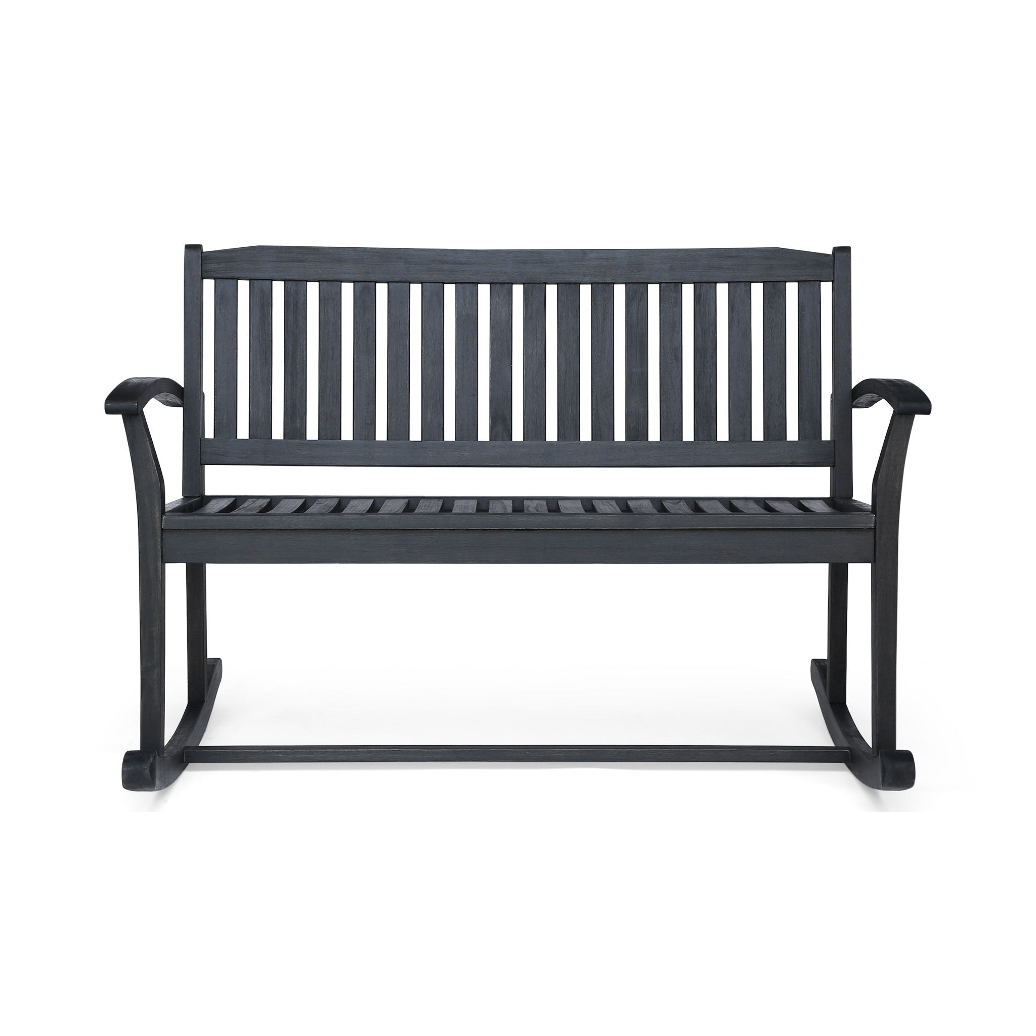 Baxter - Rocking Loveseat - Dark Gray
