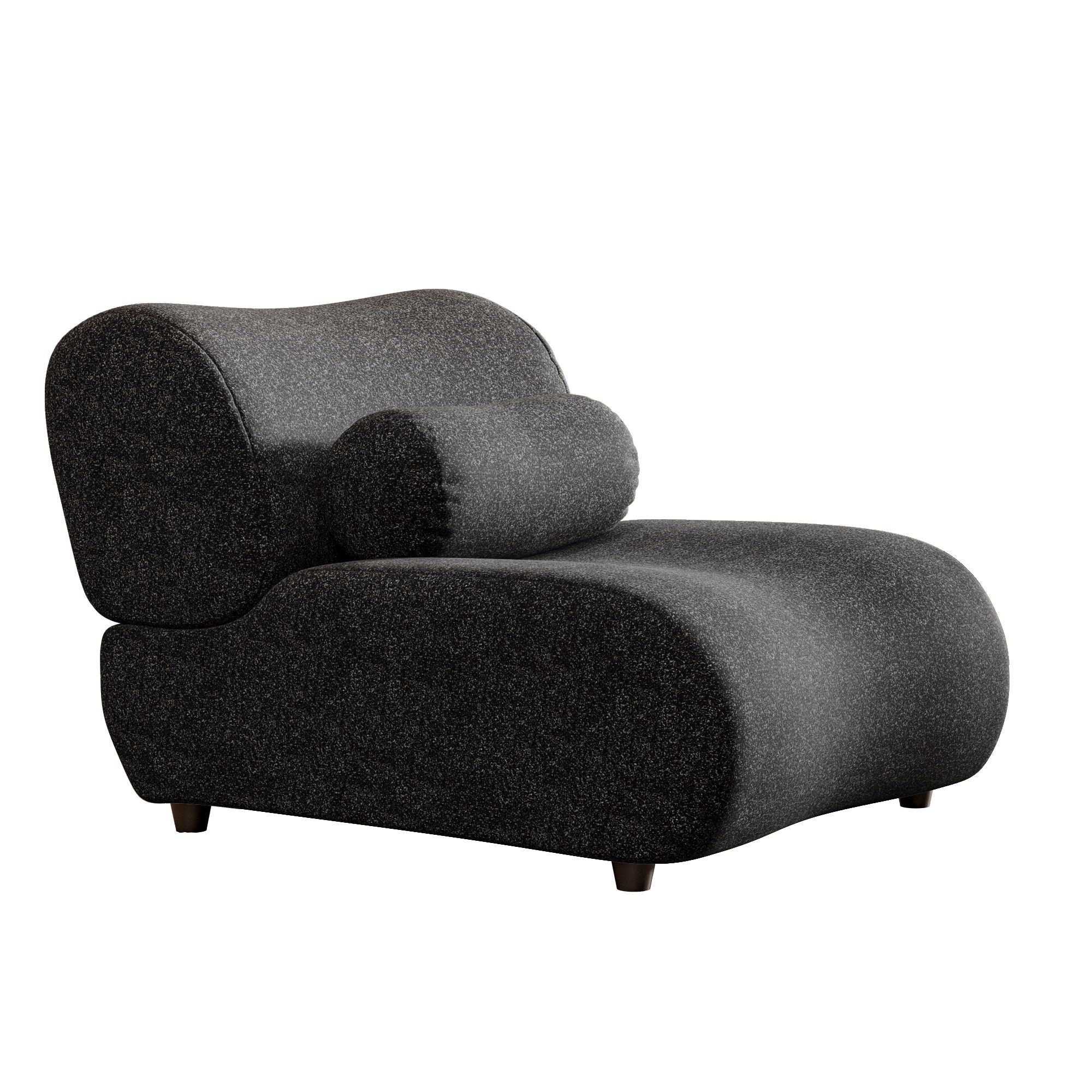 1 Piece Luxury Chenille Fabric Modular Sofa With Spring Cushions & Hidden Legs