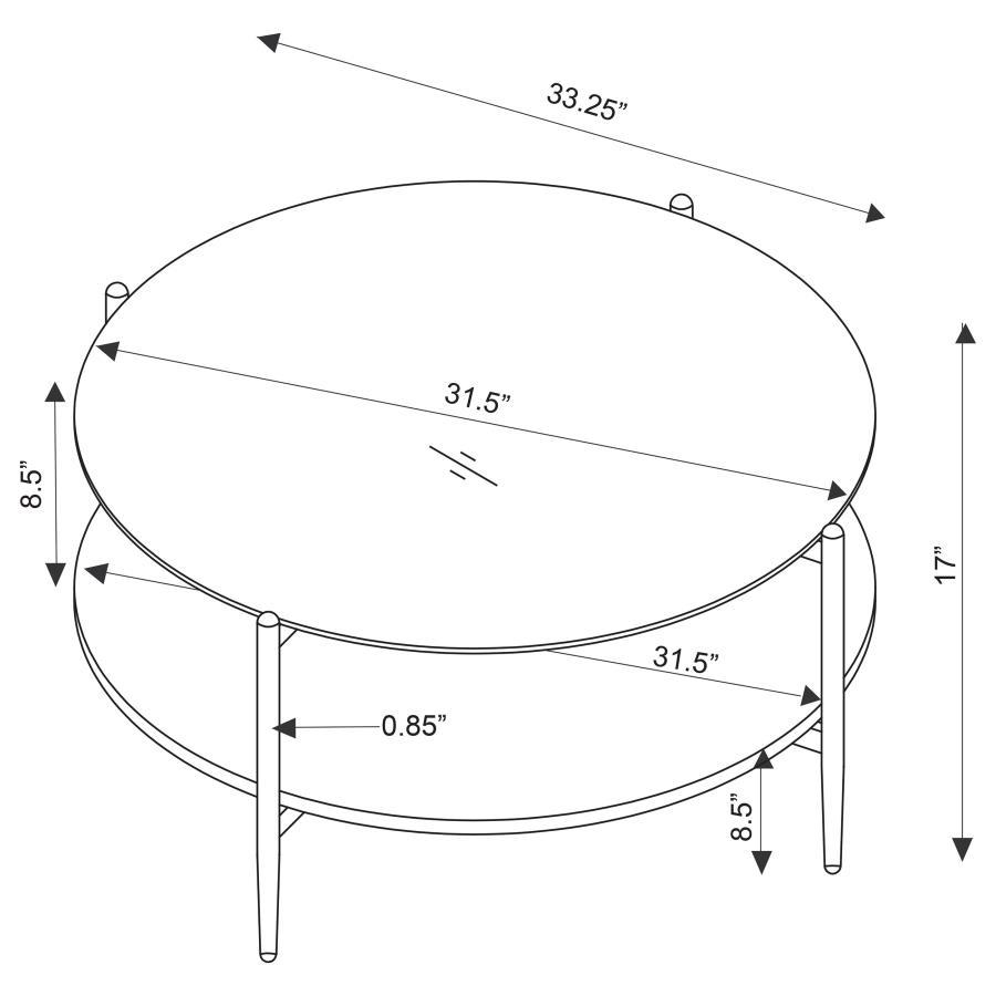 Jonelle - Round Coffee Table Set