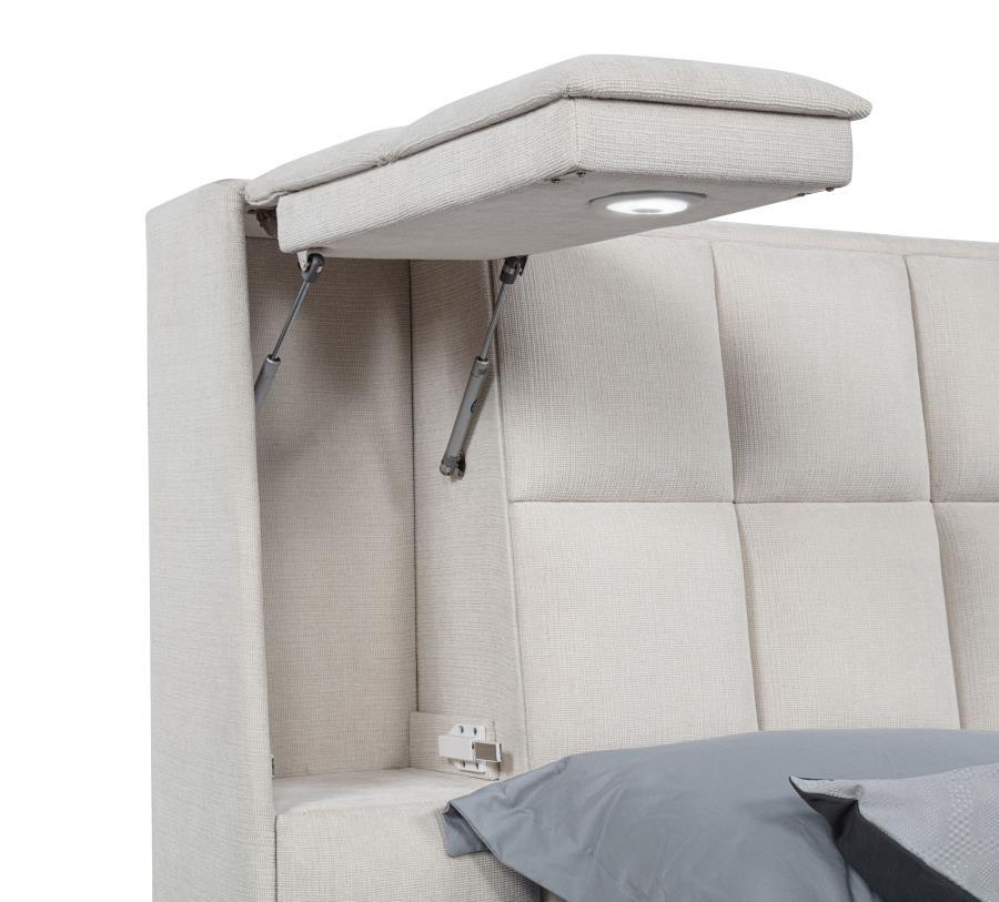 Dreux - Upholstered Panel Platform Bed