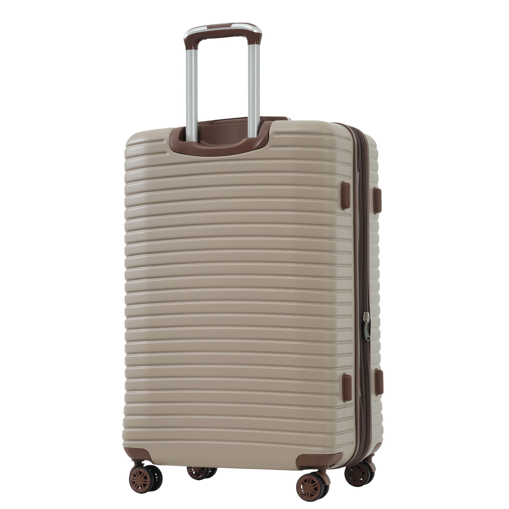 4 Piece Luggage Suitcase Set, Hard Shell Lightweight Expandable Travel Luggage With 4 Packing Cubes