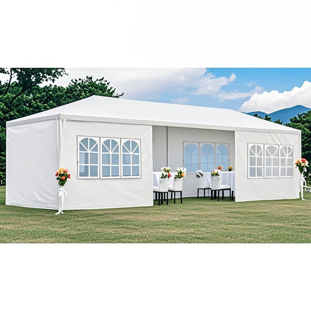 10X20' Outdoor Garden Gazebo Wedding Party Tent Canopy Marquee With Removable Sidewalls - Best Buy Furniture