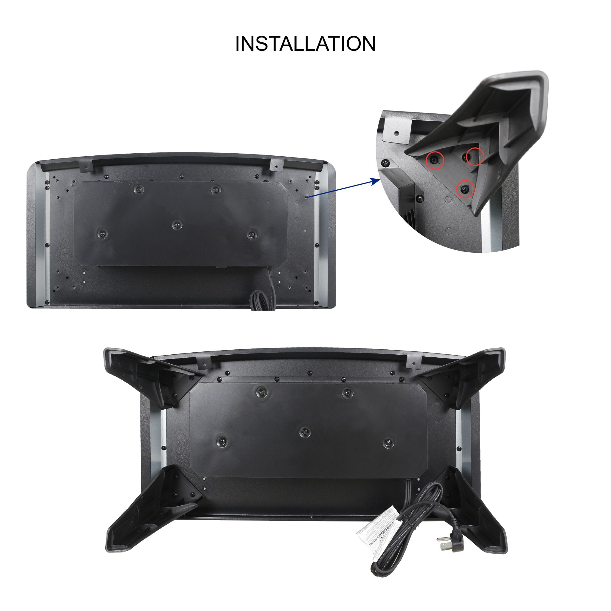 3D Flame Electric Infrared Quartz Fireplace Stove With Remote Control - Antique Black - Best Buy Furniture