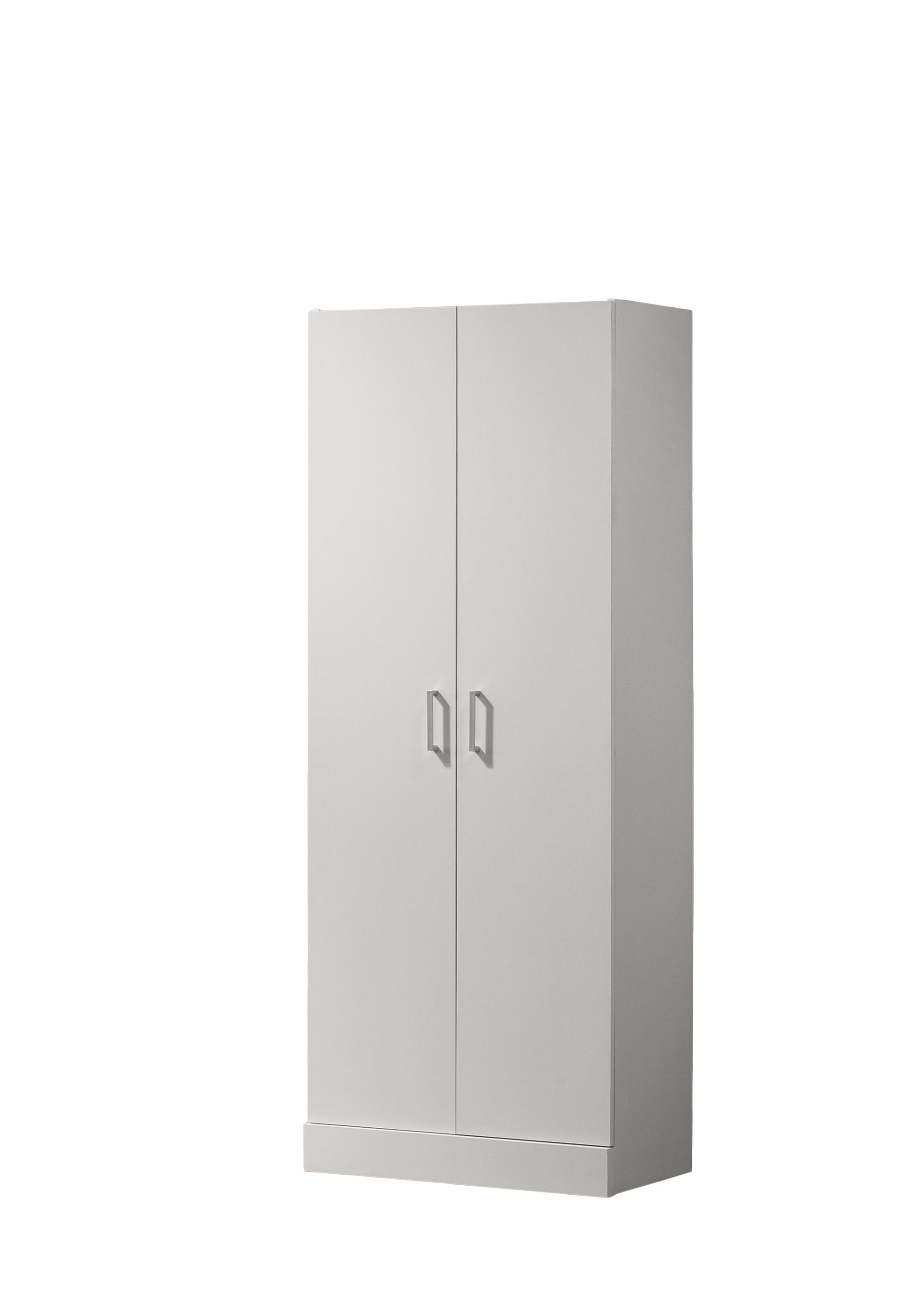 Alara - Height Simplistic Modern Double Door Storage Cabinet - White - Best Buy Furniture