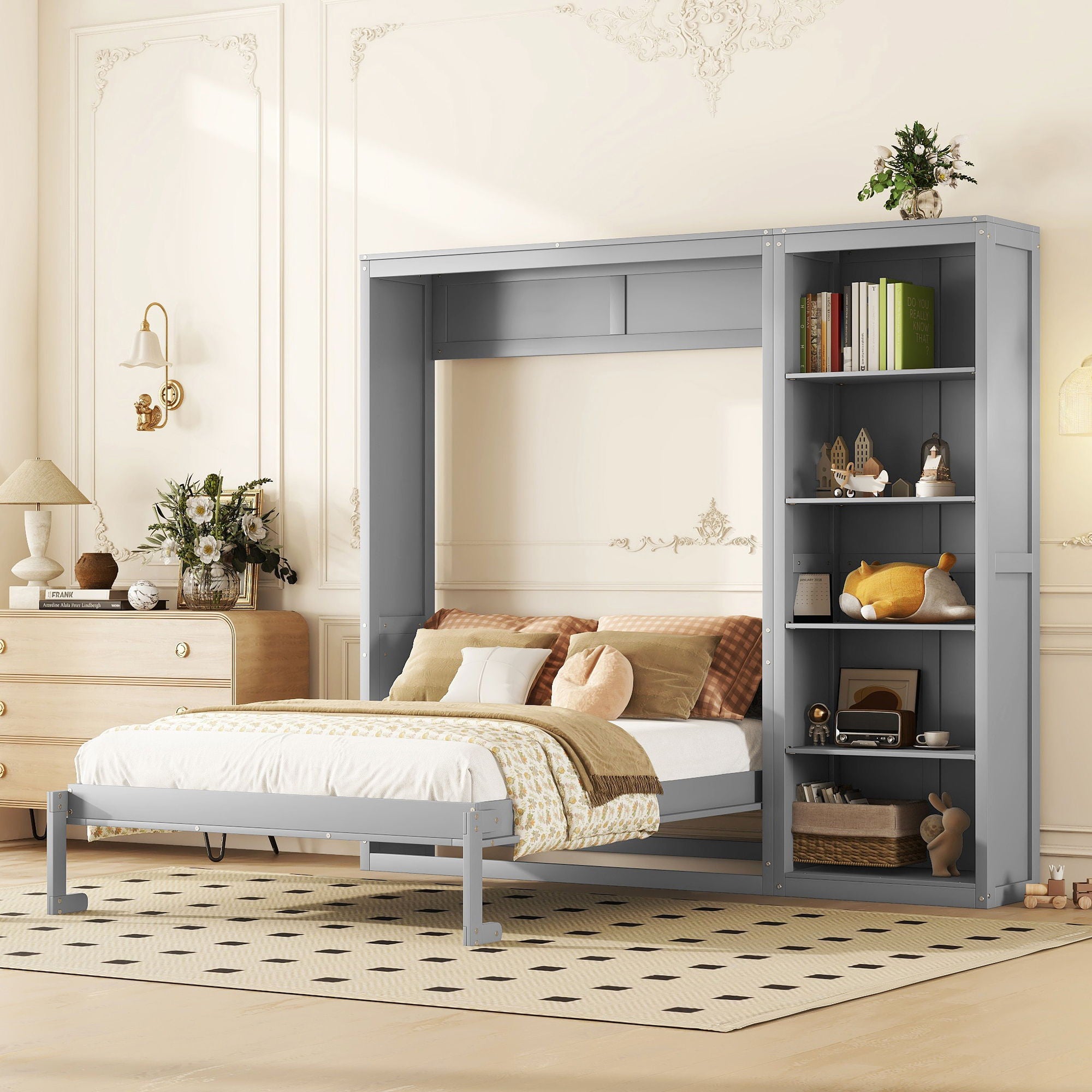 Murphy Wall Bed With Shelves