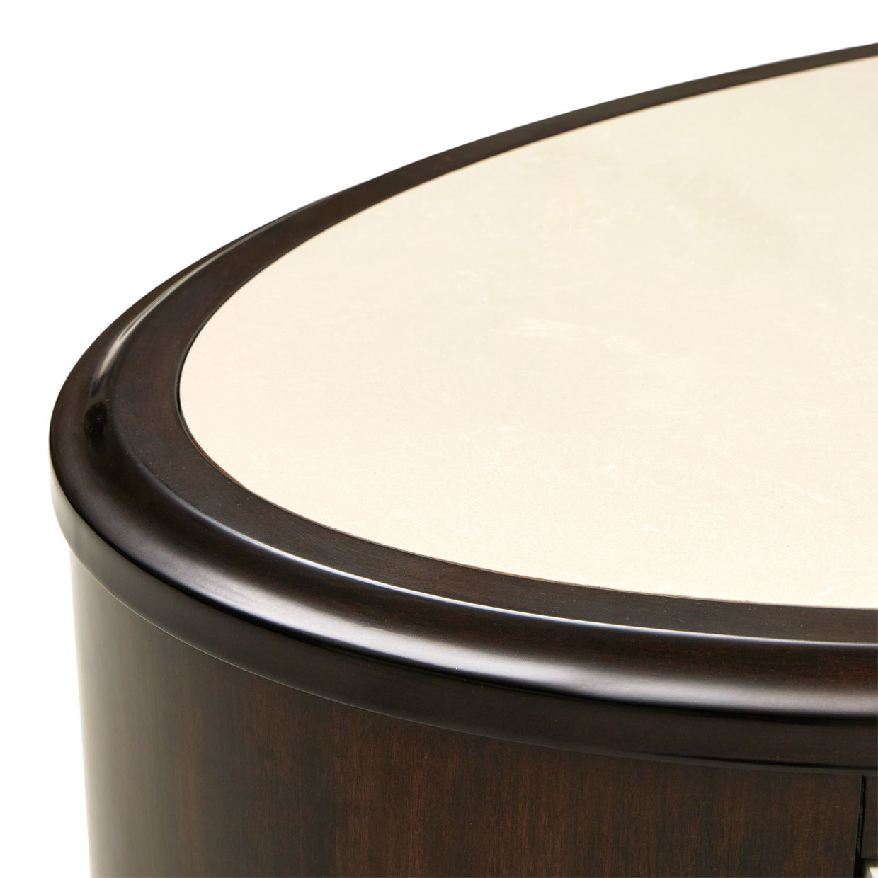 Paris Chic - Oval Cocktail Table - Espresso Brown