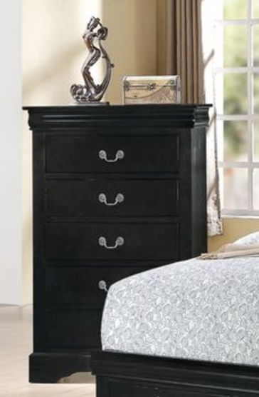Louis Philippe III - Chest - Black - Best Buy Furniture