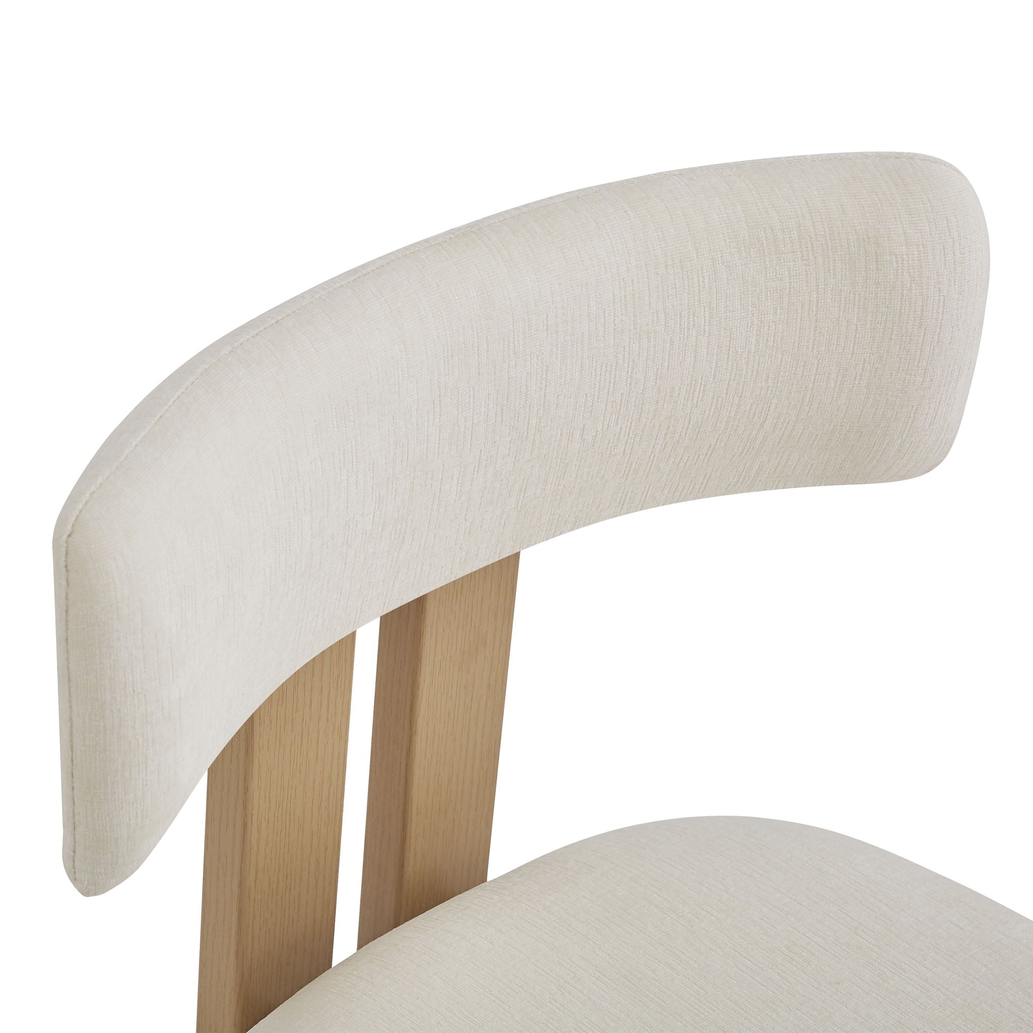 Modern 7 Piece Dining Set With Upholstered Armless Chairs And Dining Table