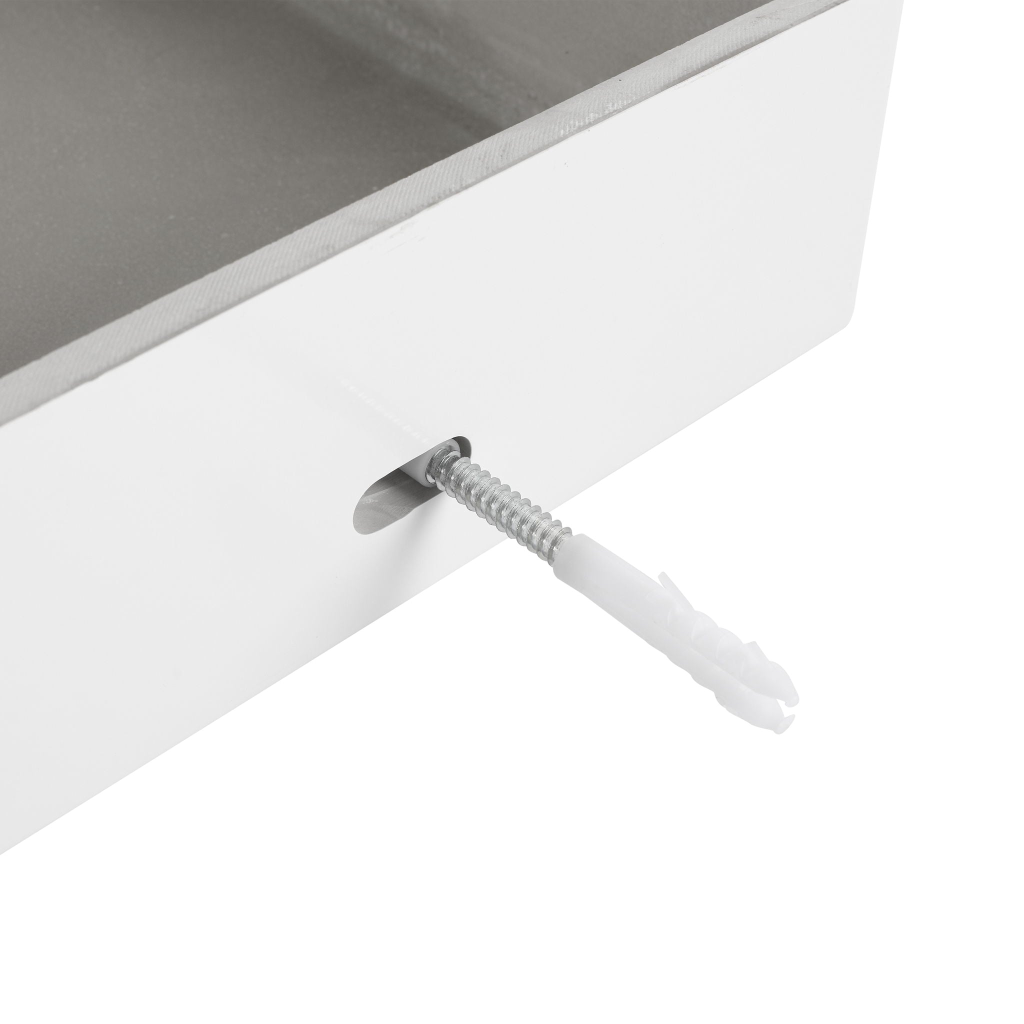 Modern Wall Mounted 30 Inch Bathroom Vanity With Resin Sink And 2 Side Cabinet In Imitative - Imitative Oak