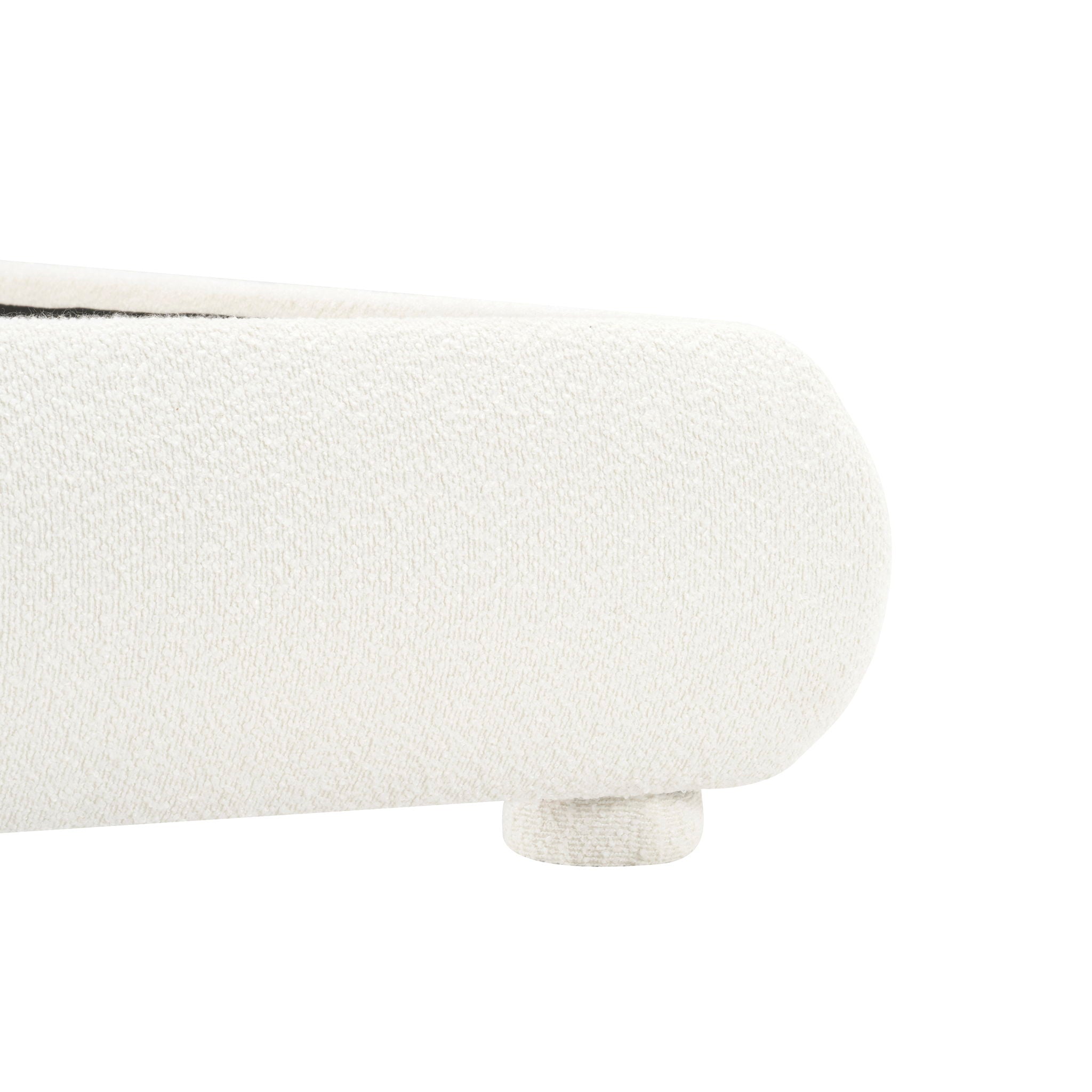 Upholstered Simple Modern Bedroom Bed With Curved Headboard